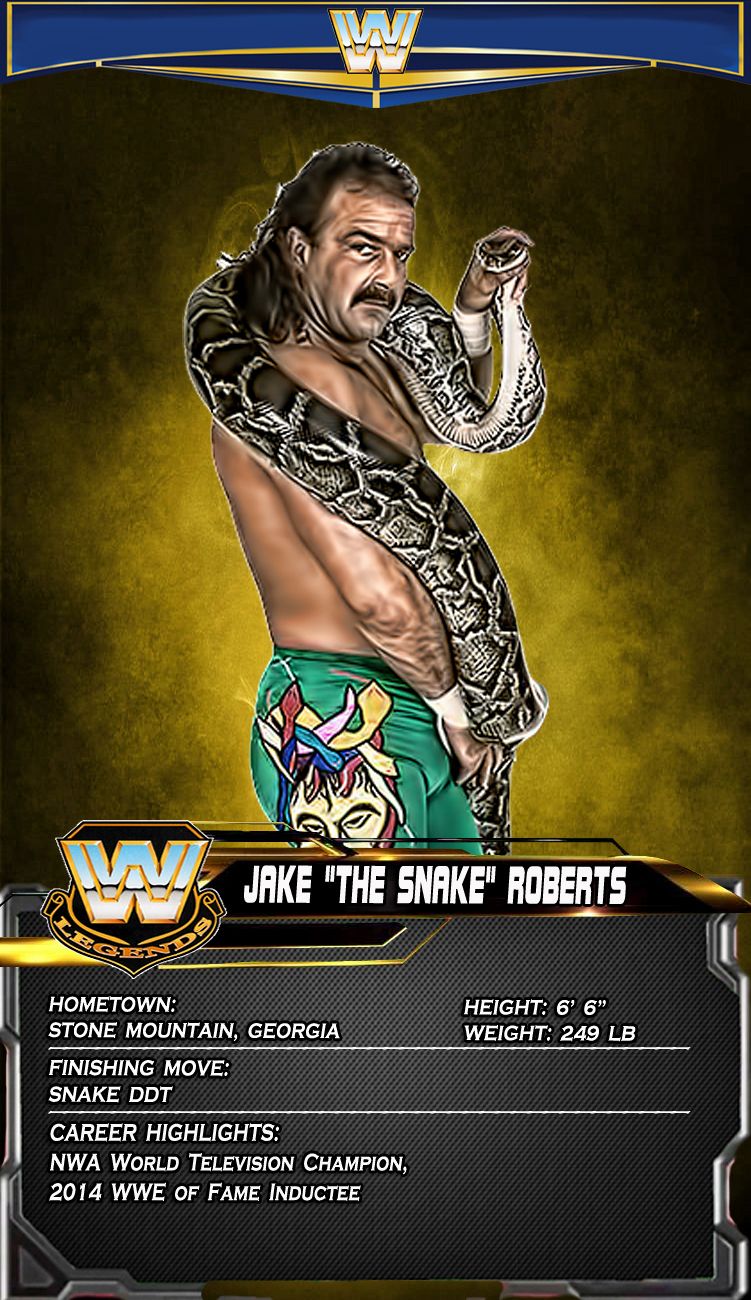 Jake The Snake Roberts. Jake the snake roberts, Wwf superstars, Wrestling superstars