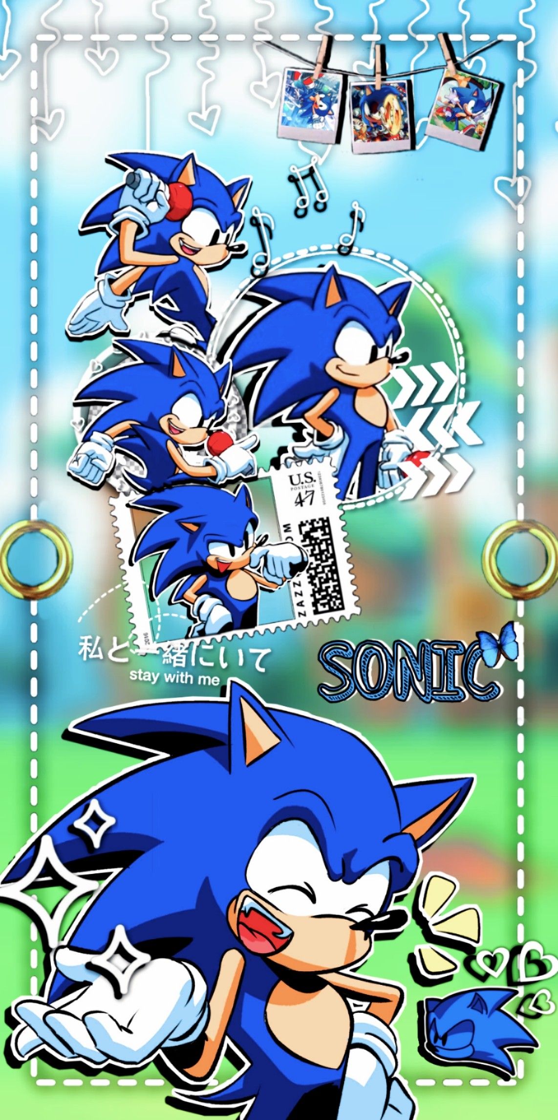 Sonic HD Wallpaper. Sonic, Sonic art, Sonic fan art
