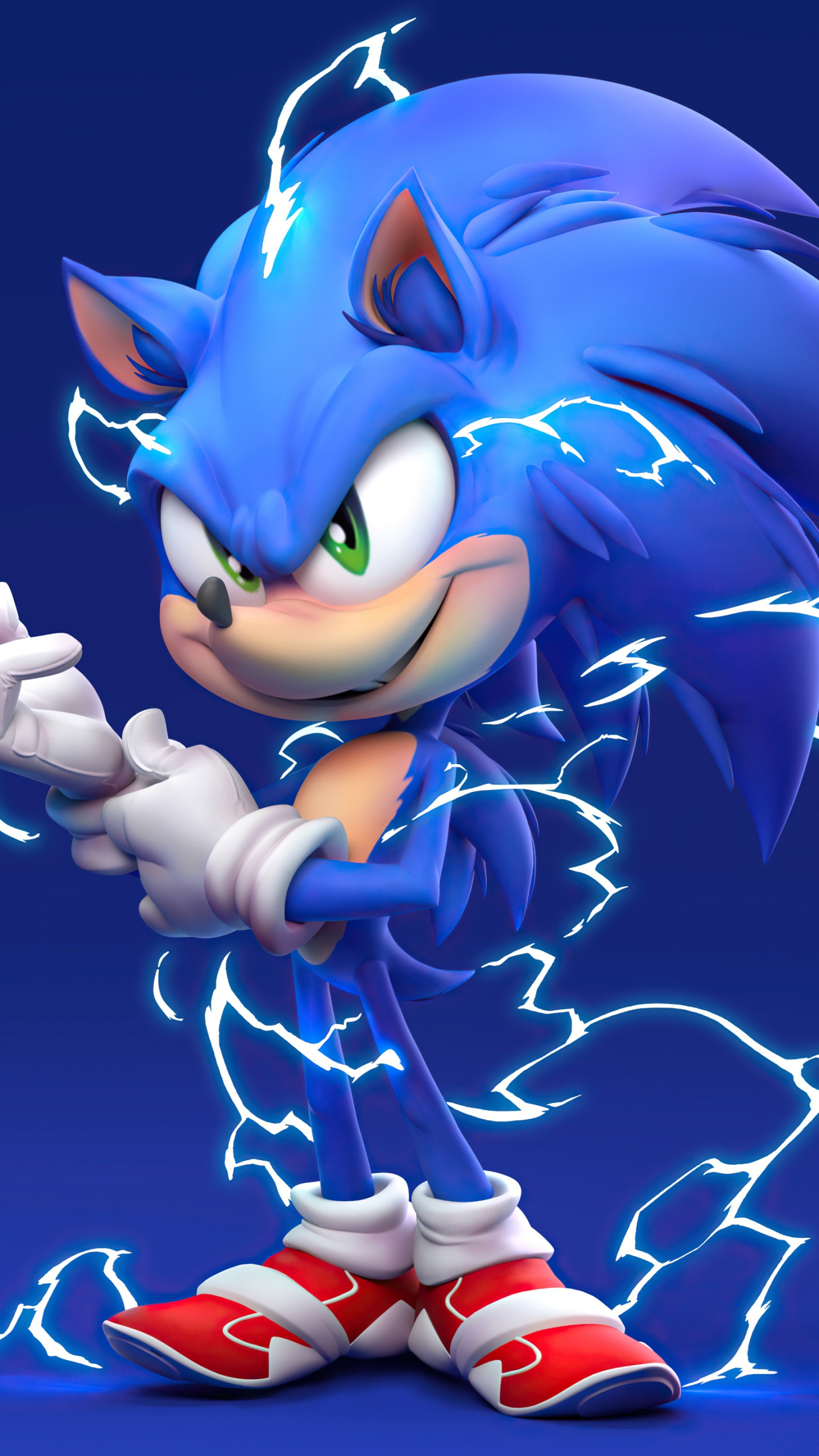 Sonic the Hedgehog Wallpaper 4K, Blue background, 5K, Movies