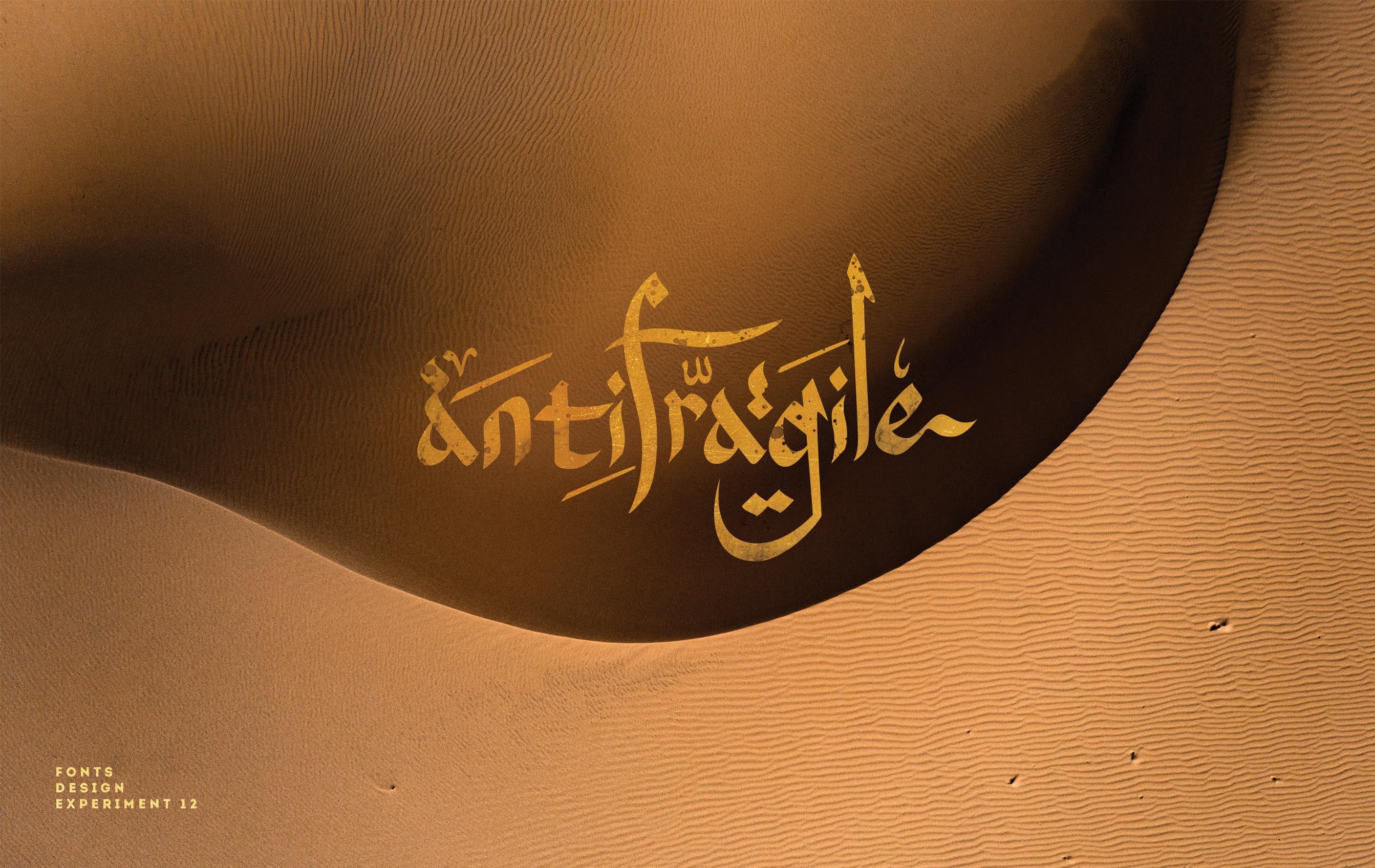 Does it feel Arabic? It's no! I'm creating a new font in Latin letters but which gives an Arabic taste, Should I finish it? Where could this be used?