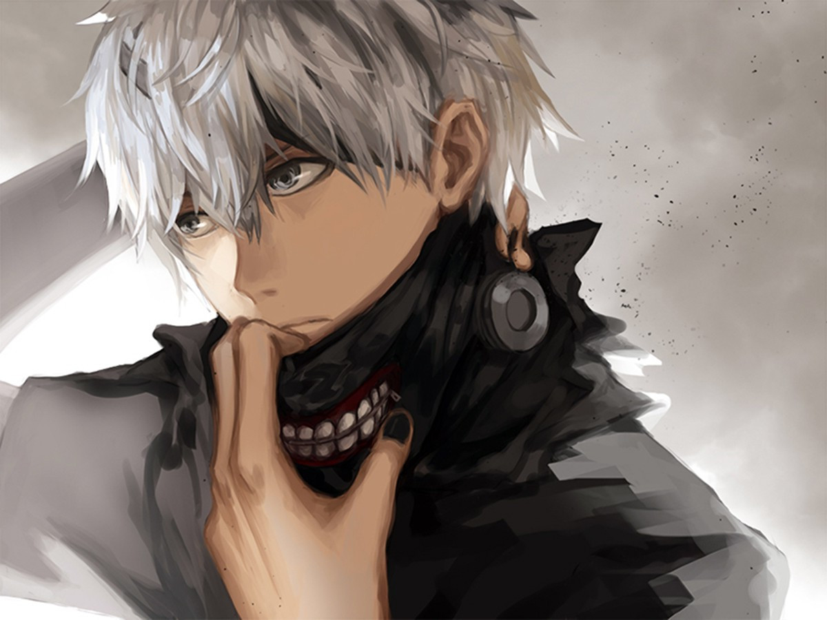 Ken Kaneki With White Hair Live Wallpaper