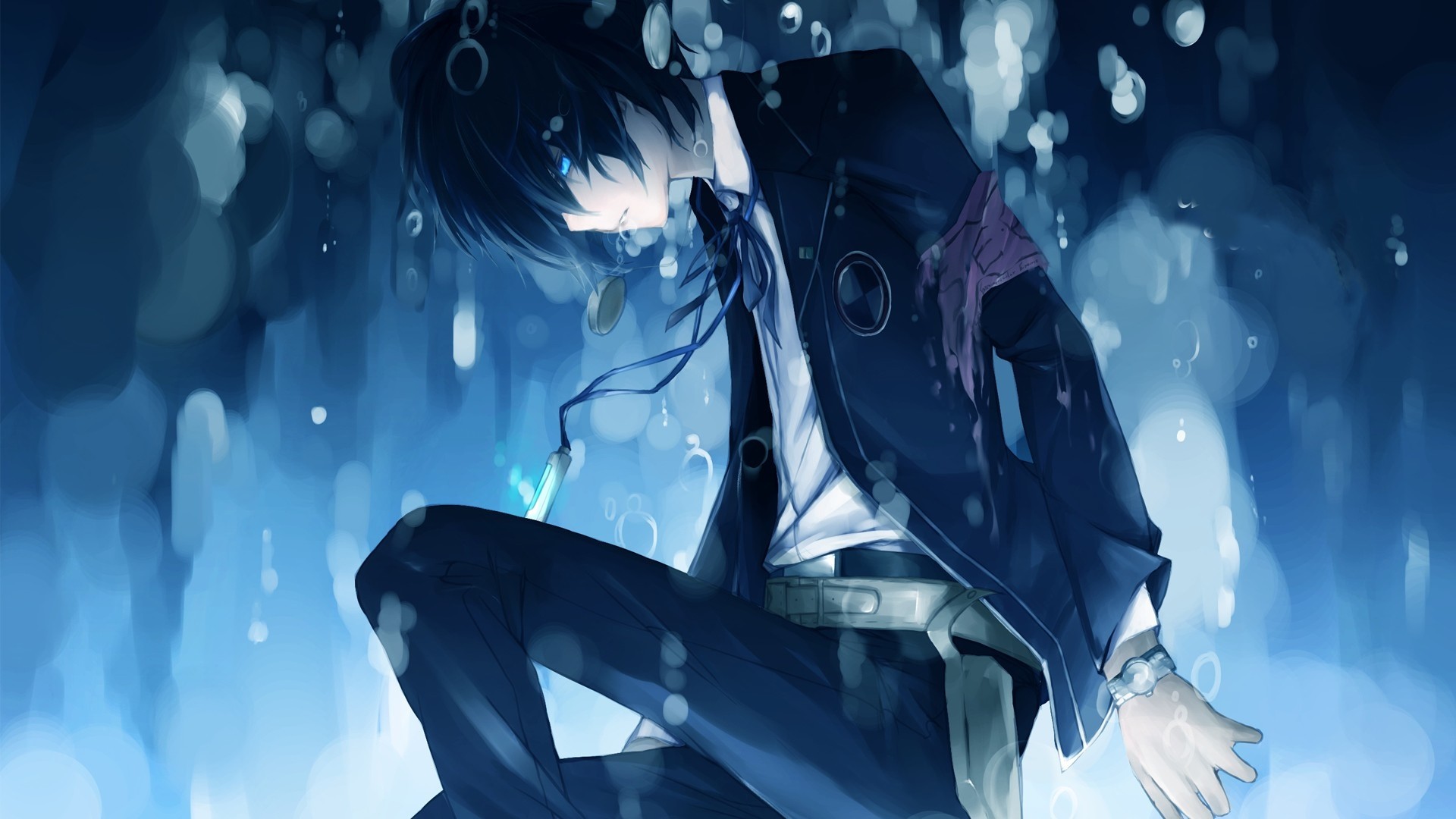 Emo wallpaper.I love this one <3 Drowning, anime boys