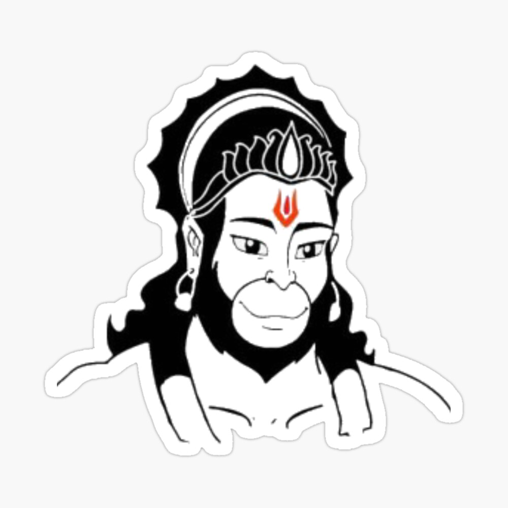 hanuman design for redbubble. iPhone Case