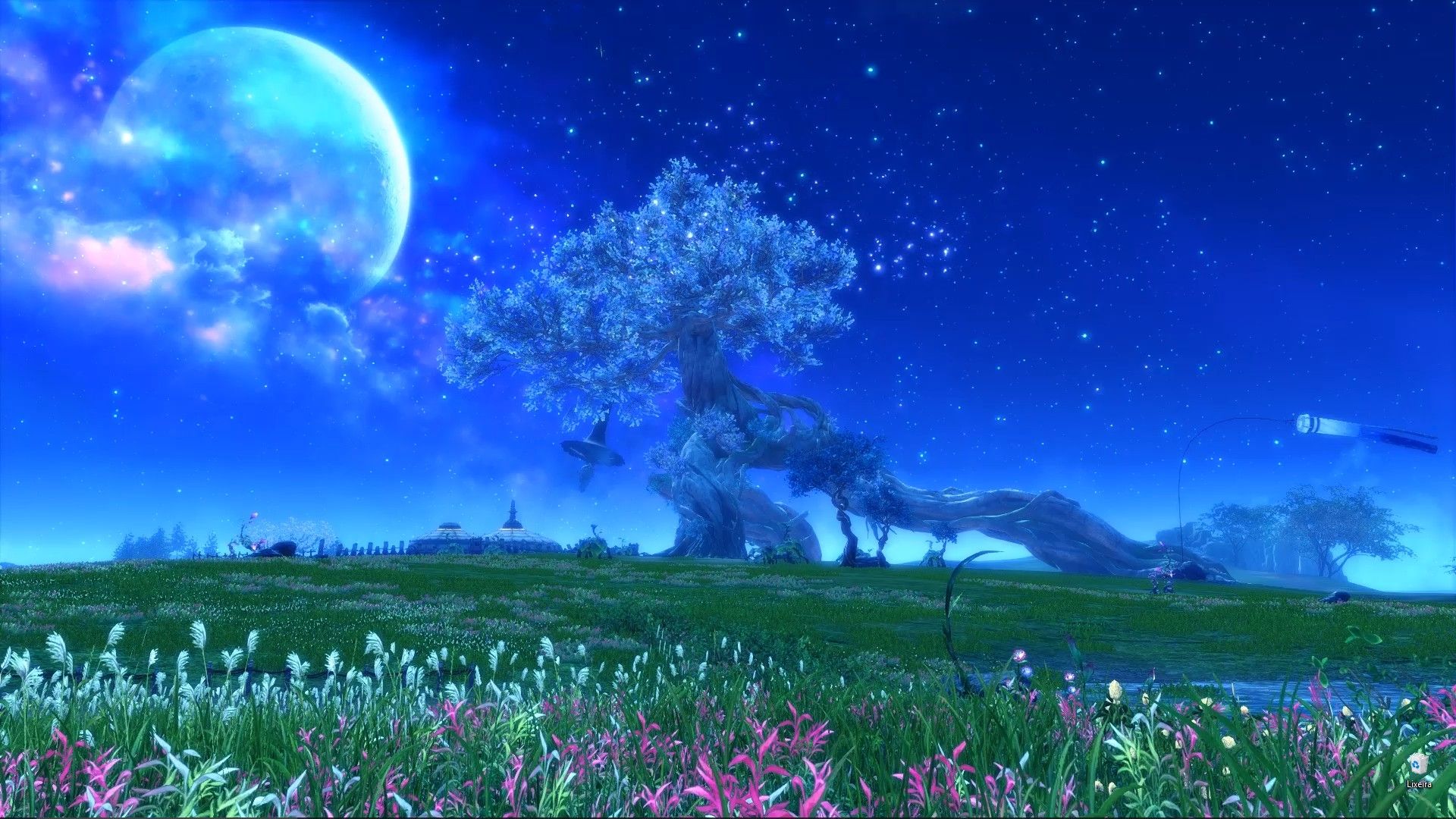 The Midnight Sky'petal Planes. Fantasy landscape, Anime fantasy, Anime background wallpaper