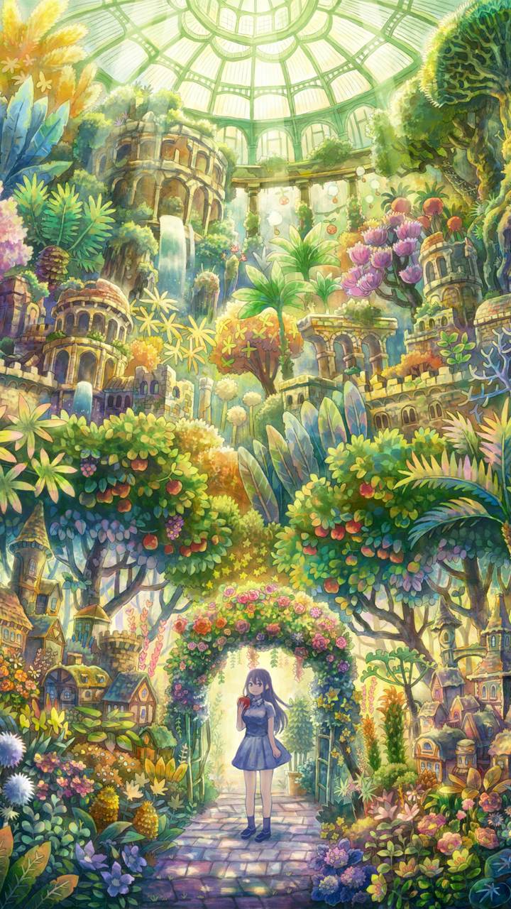 Giant world tree in fantasy concept. anime style. illustration painting.  Generative AI. Stock Illustration | Adobe Stock