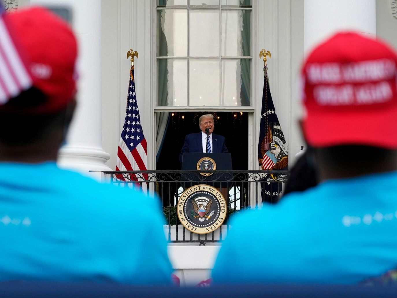 Photos: Trump welcomes hundreds to White House event
