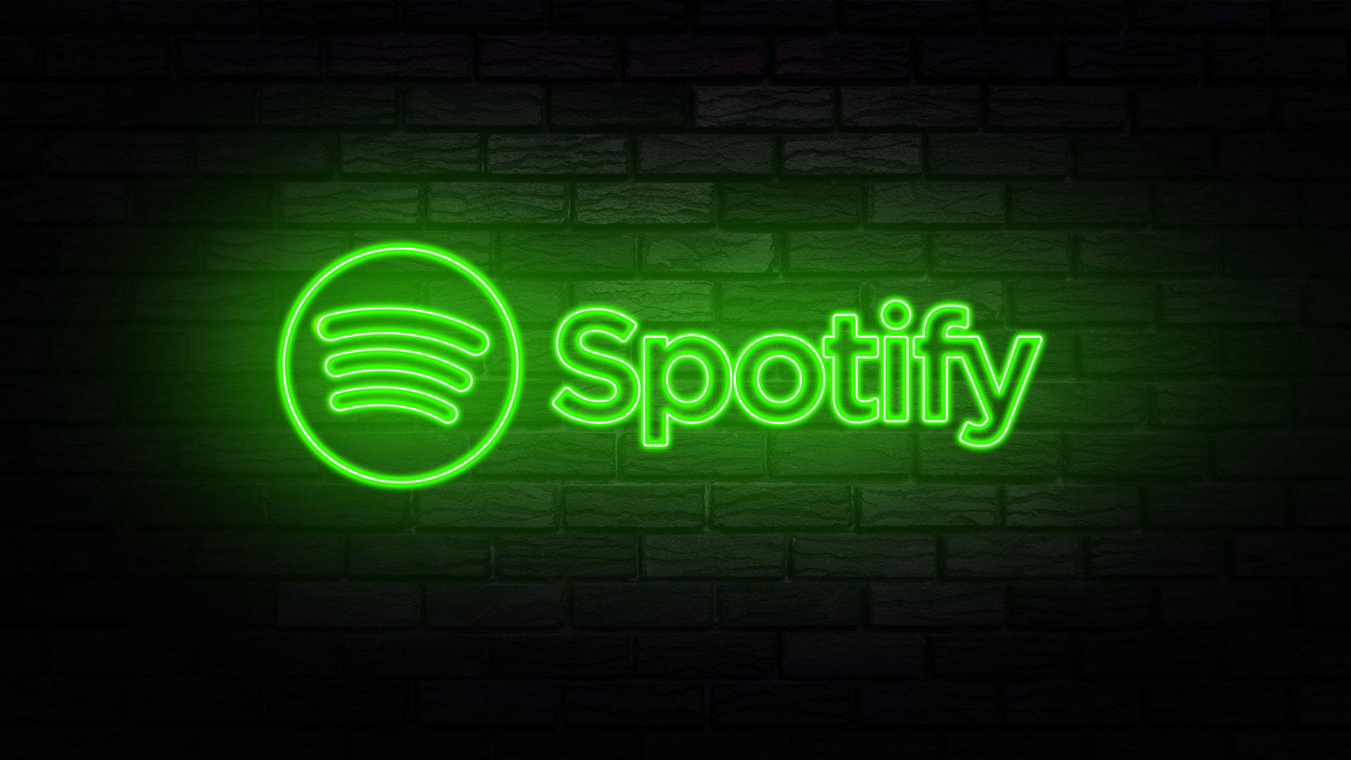 Download Spotify Neon Green Wallpaper
