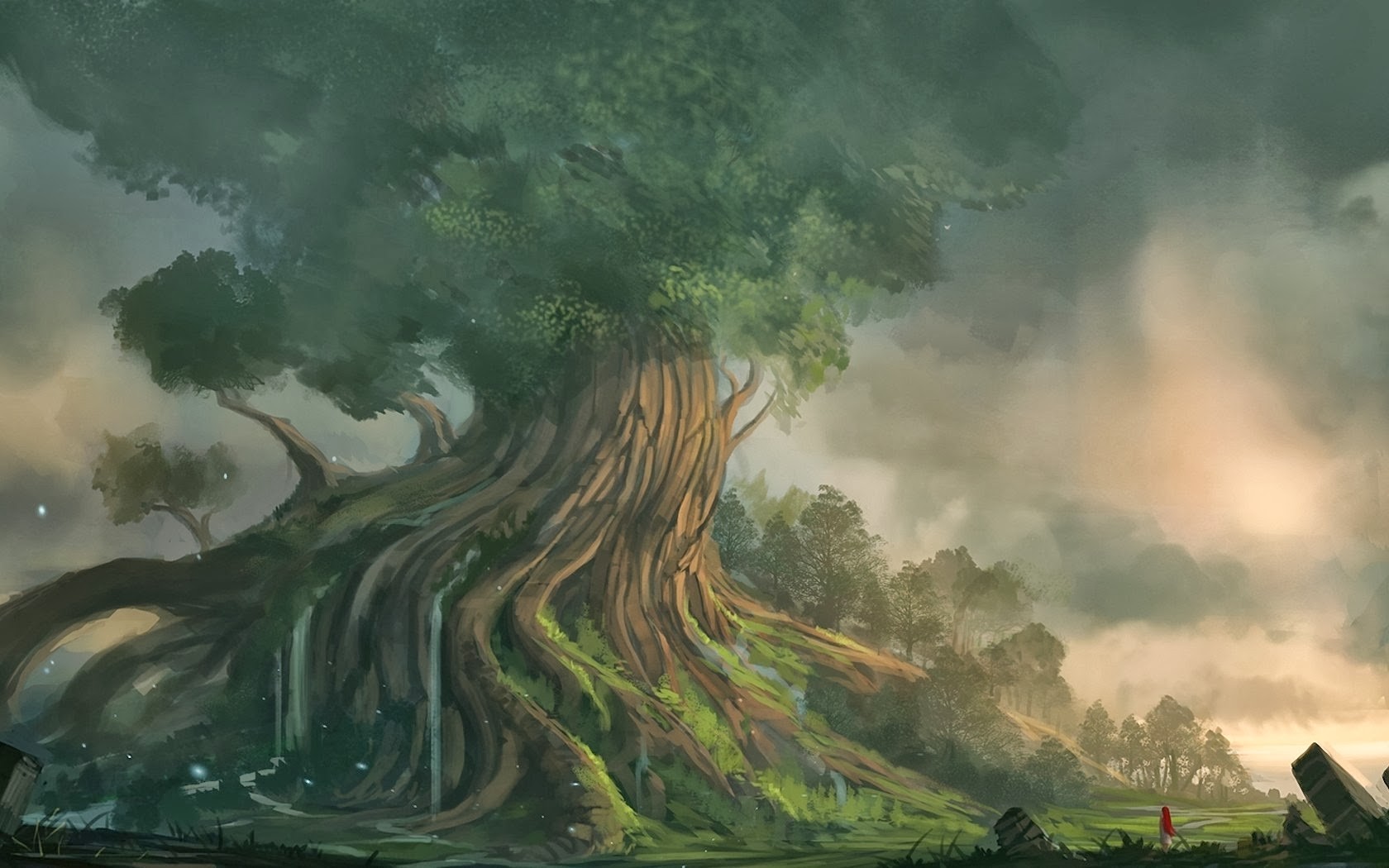 Fantasy World Giant Tree Wallpapers - Wallpaper Cave