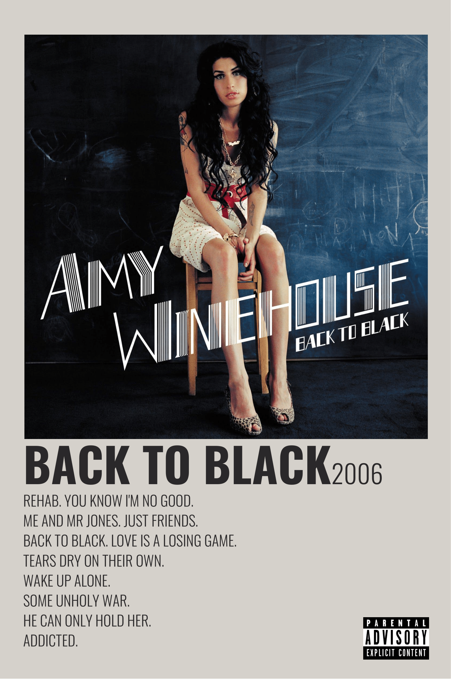Back To Black by Amy Winehouse. Album Wall Art. Amy winehouse, Winehouse, Amy winehouse albums