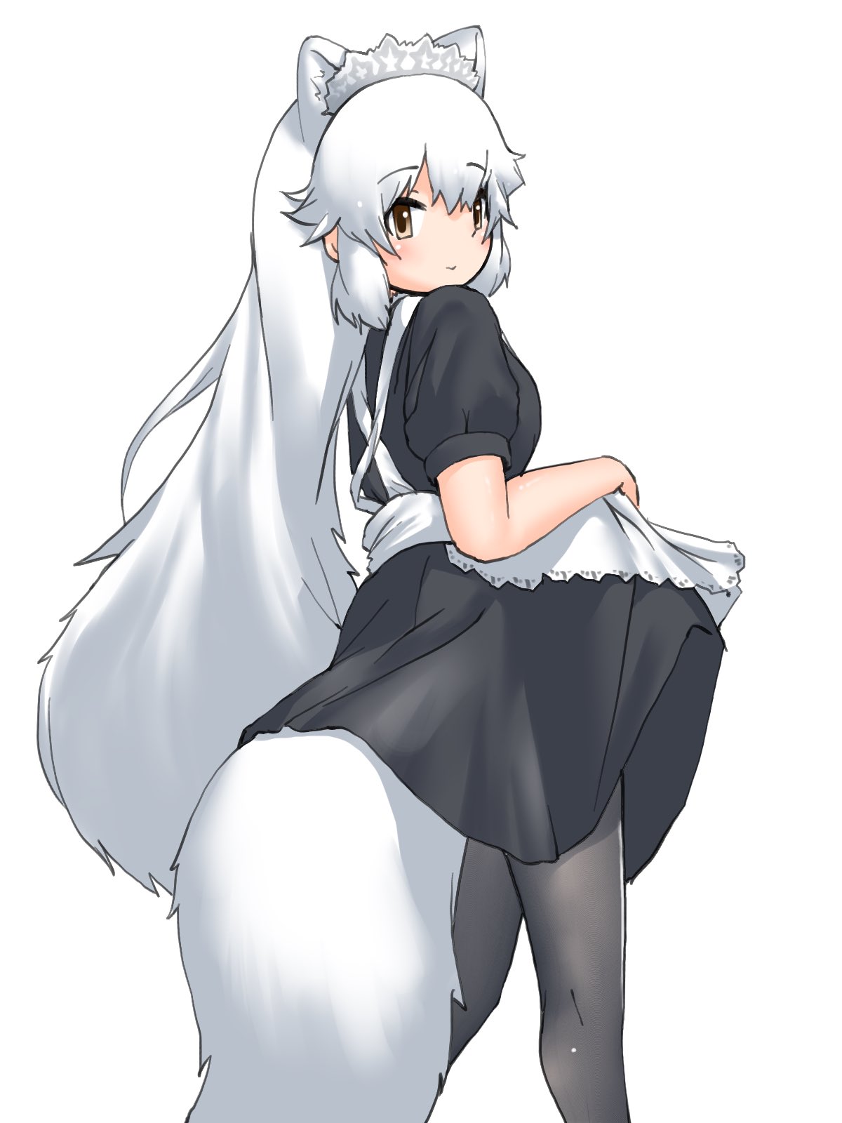 arctic fox (kemono friends and 1 more) drawn