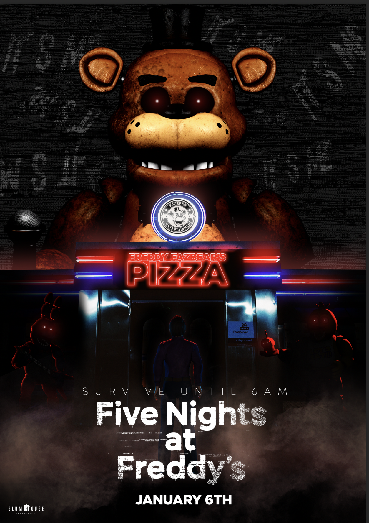 FNAF Movie Poster Of My Realistic FNAF 1 Models : r/fivenightsatfreddys