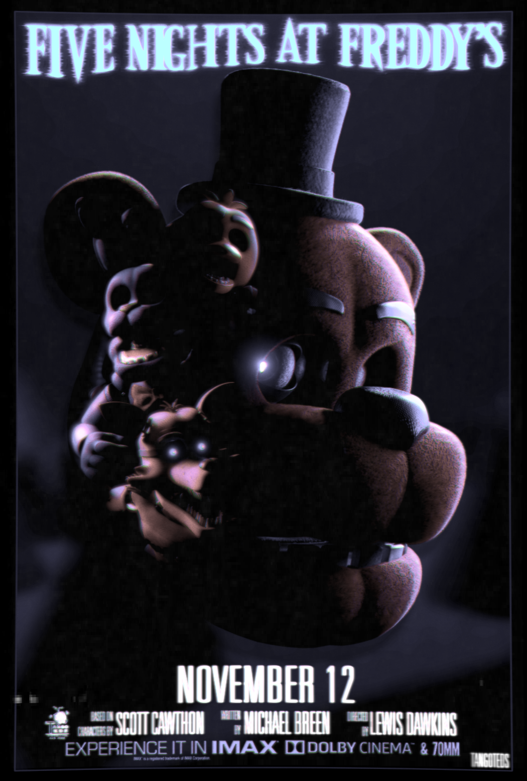 RETRO MOVIE POSTER Nights at Freddy's