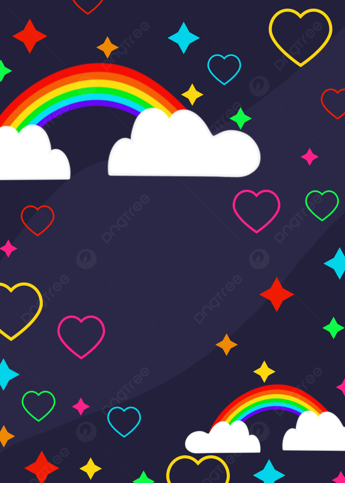 Blue Rainbow Pride Love Cloud Background Wallpaper Image For Free Download
