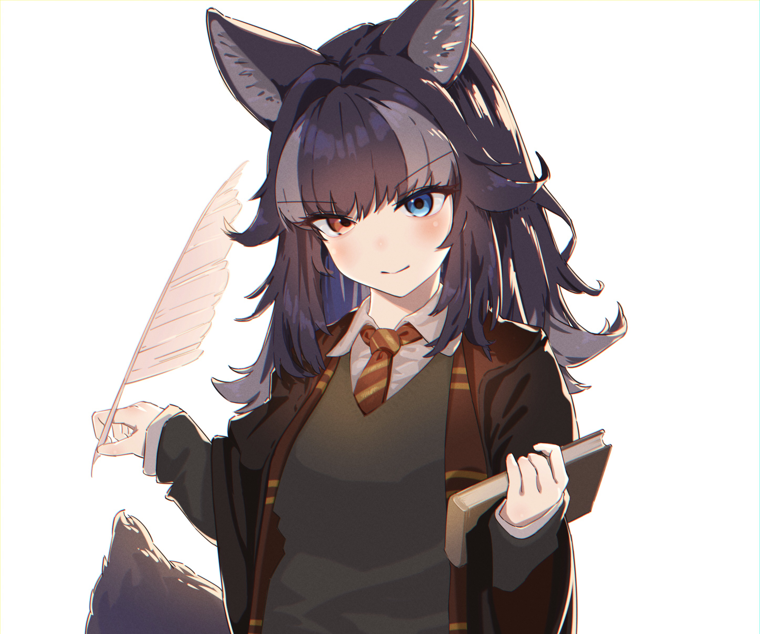 Grey Wolf (Kemono Friends) HD Wallpaper and Background