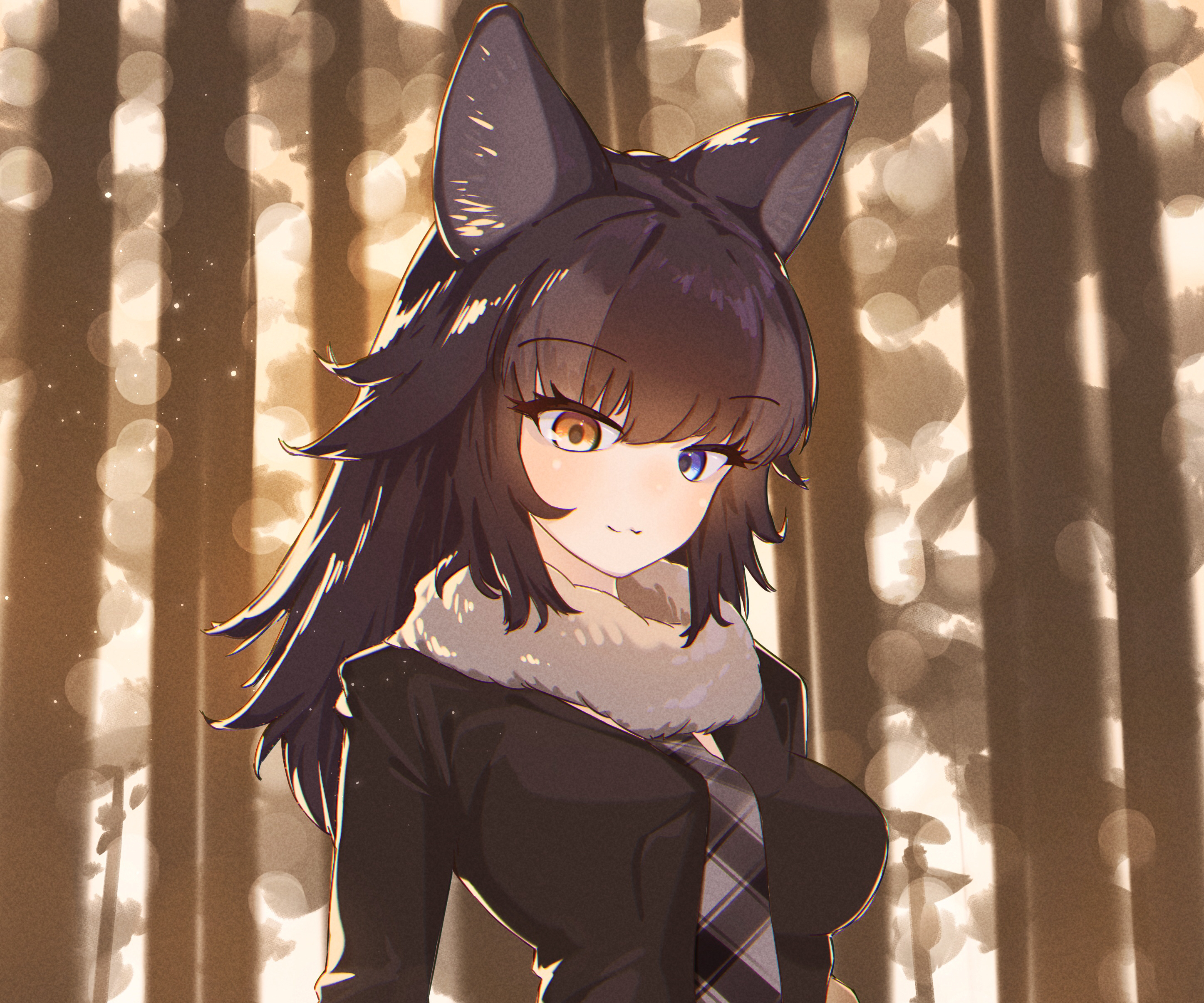 Grey Wolf (Kemono Friends) HD Wallpaper and Background