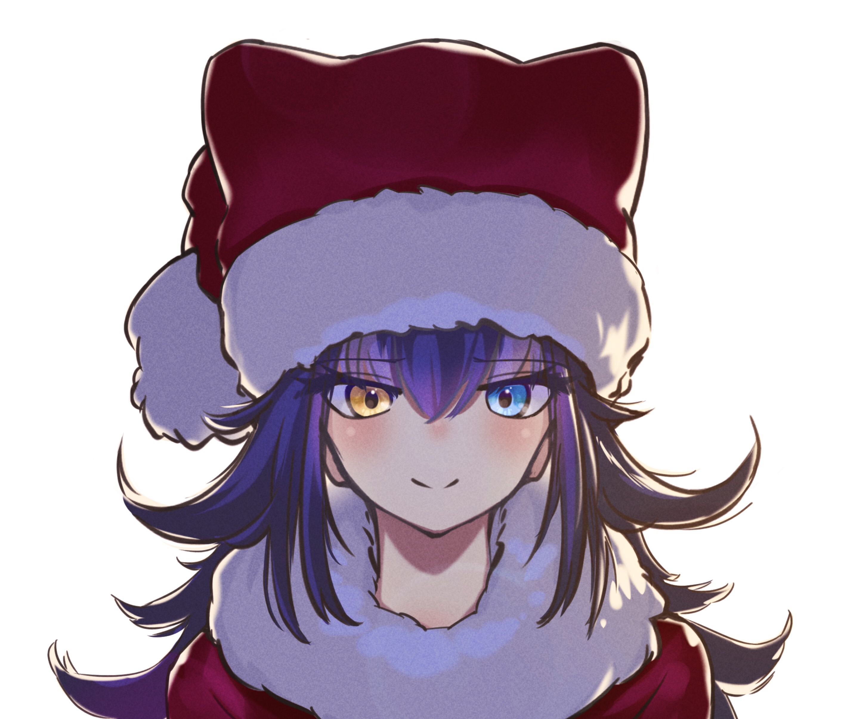 Kemono Friends HD, Grey Wolf (Kemono Friends), Heterochromia, Santa Hat Gallery HD Wallpaper