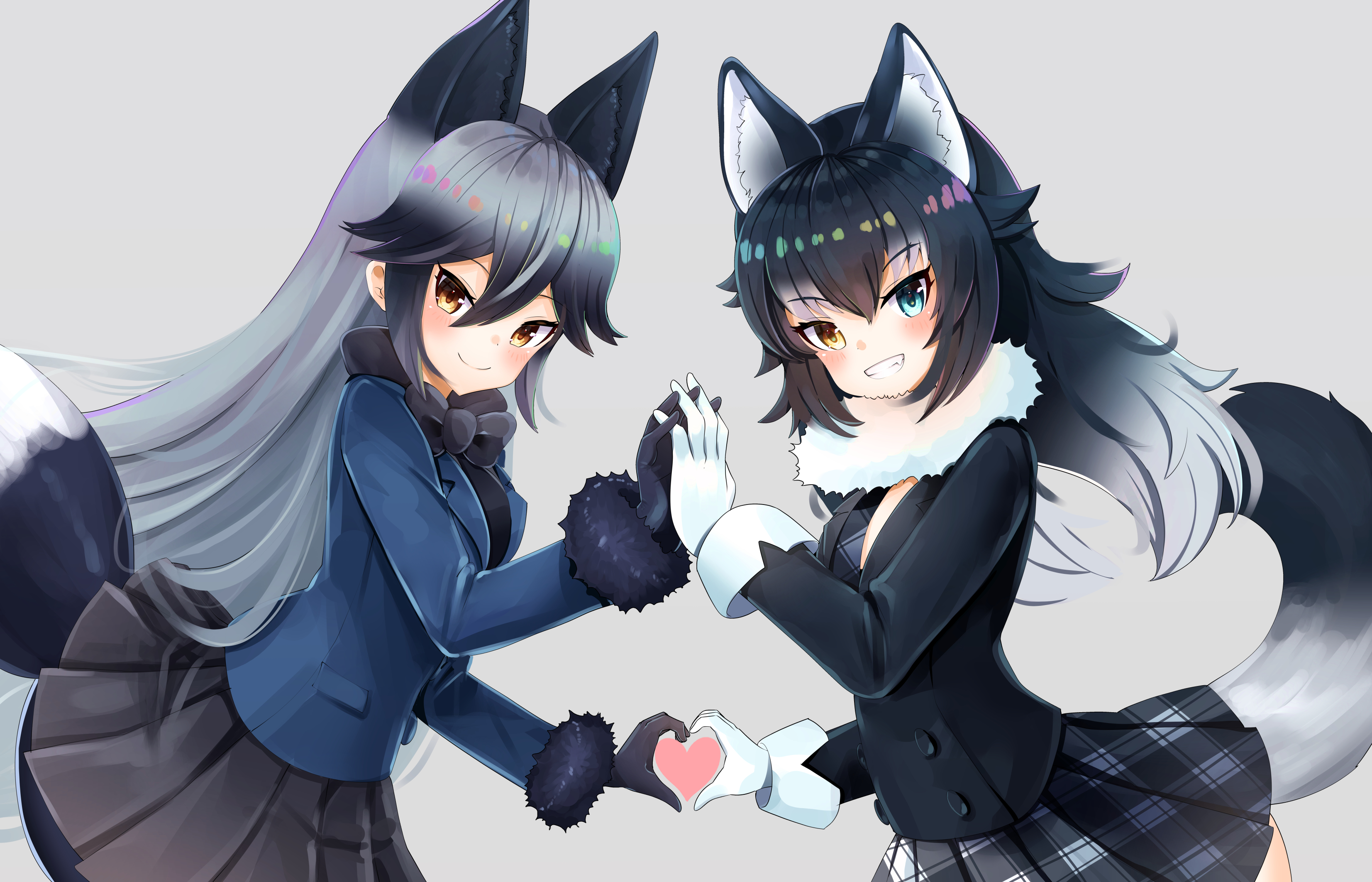 Grey Wolf (Kemono Friends) HD Wallpaper and Background