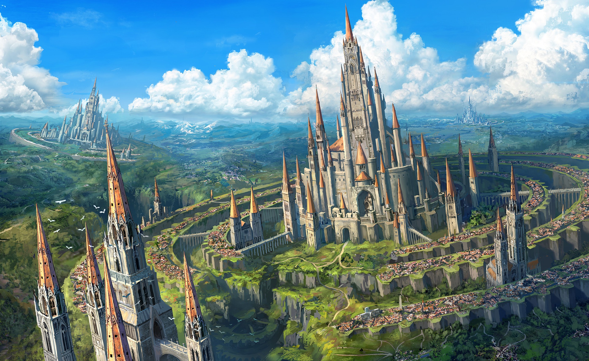 Fantasy Castle HD Wallpaper