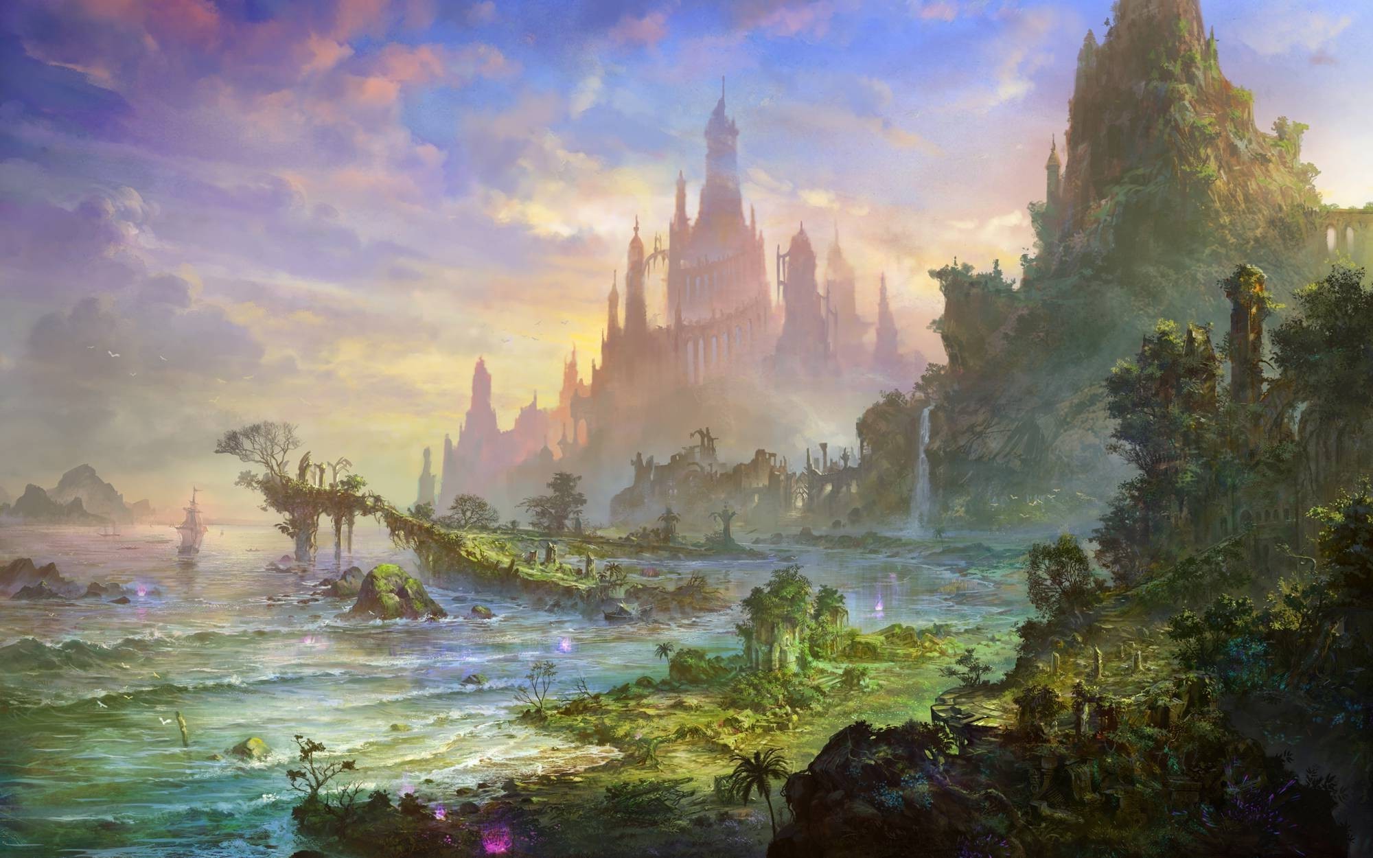 fantasy art castle Gallery HD Wallpaper