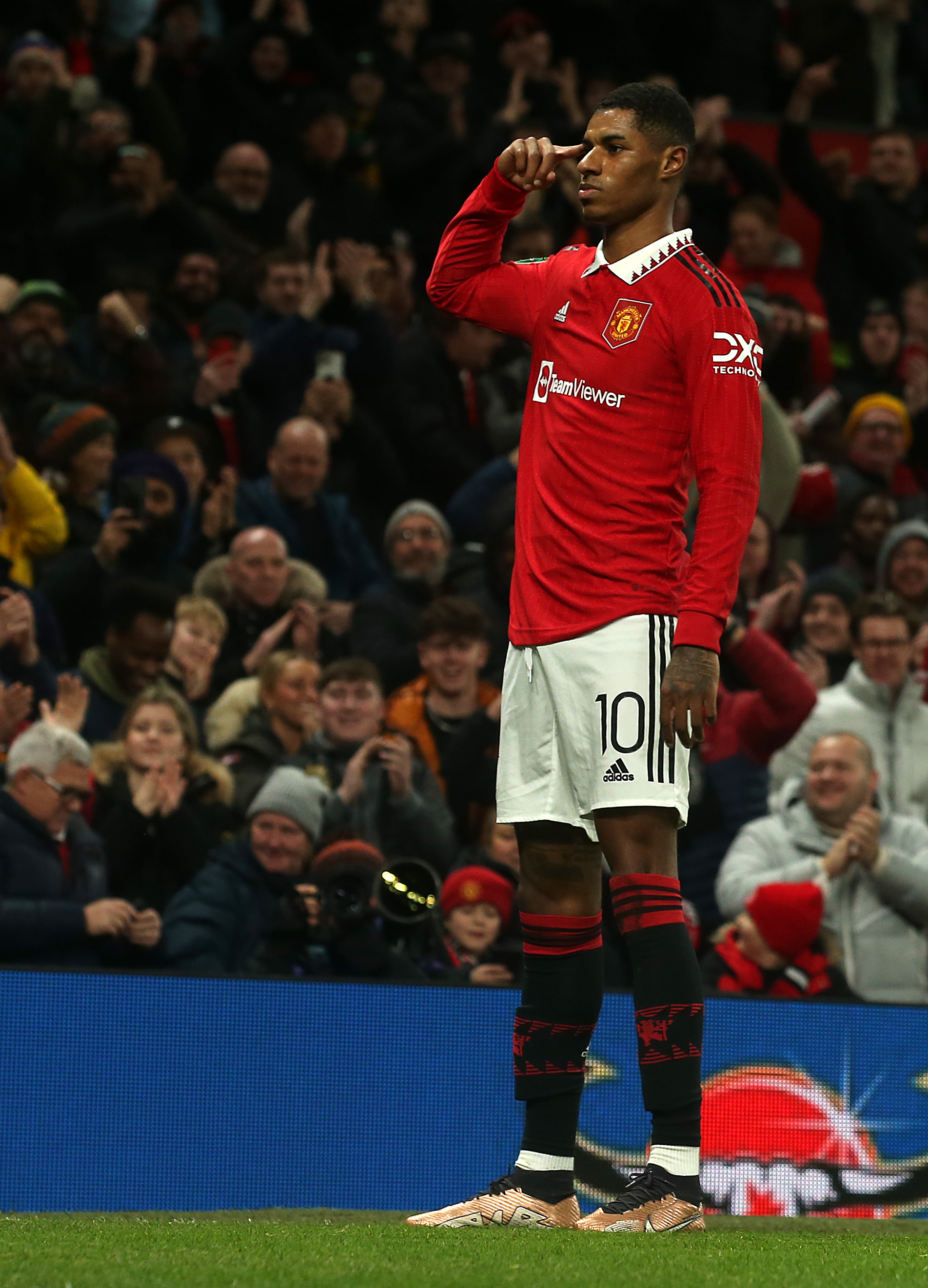 Once a Red.' Utd fans love it as Welbeck copies Rashford's celebration after scoring against Liverpool. The US Sun