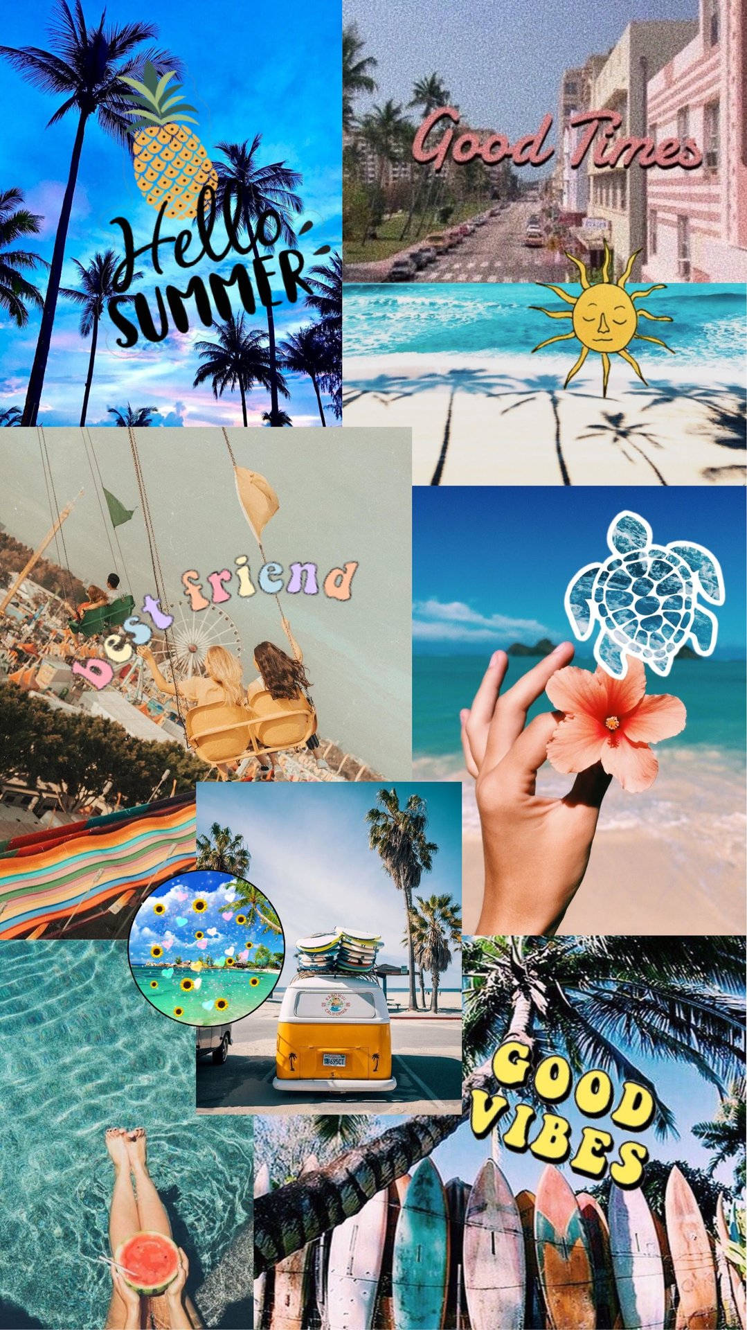 Download Inspiring Summer Collage Wallpaper