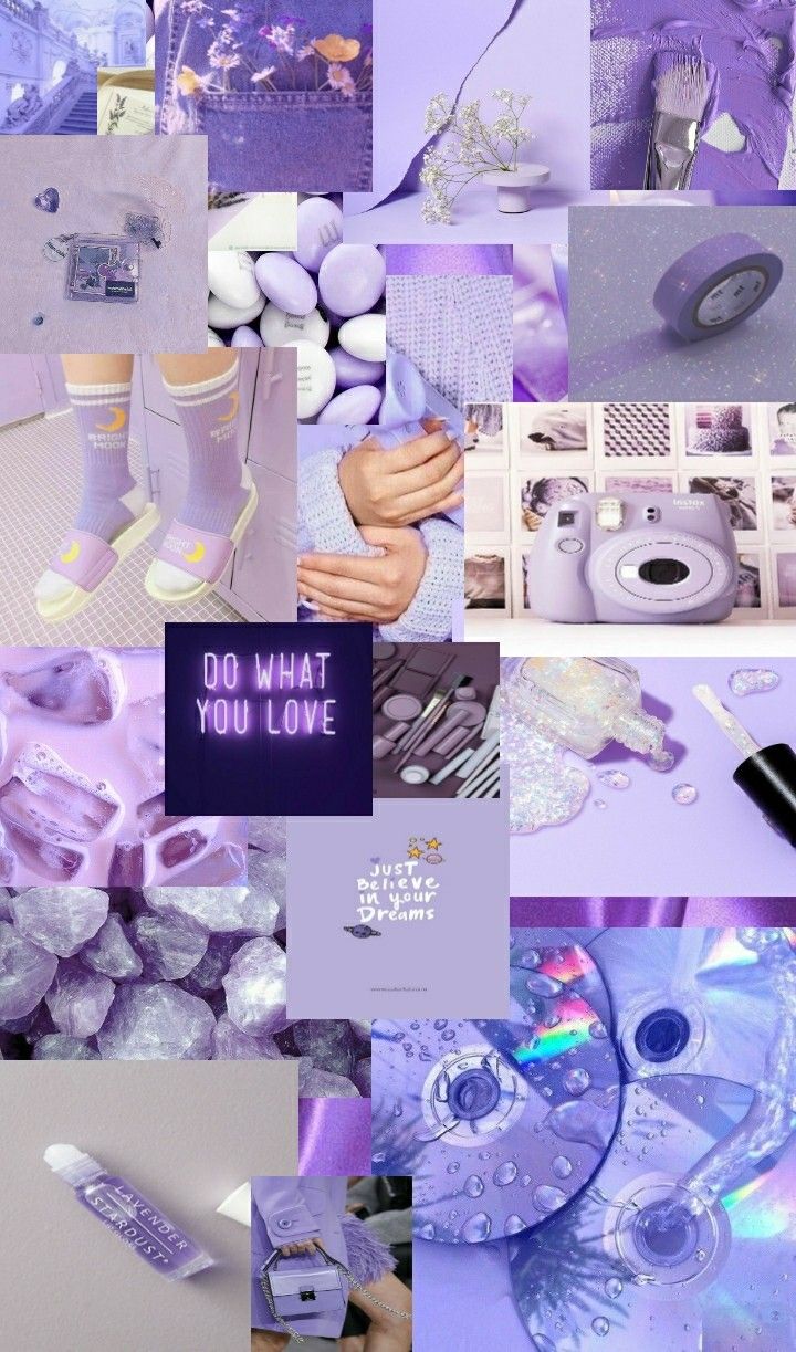 Lilac aesthetic wallpaper. Papel de parede roxo, Ideias de papel de parede, para iphone