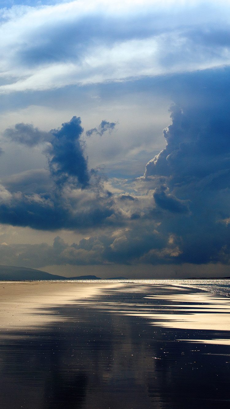 iPhone 6 wallpaper. beach sea summer rain cloud nature