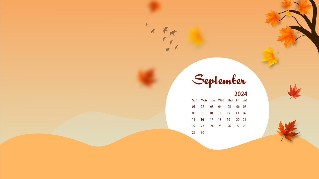 September 2024 Desktop Wallpaper Calendar