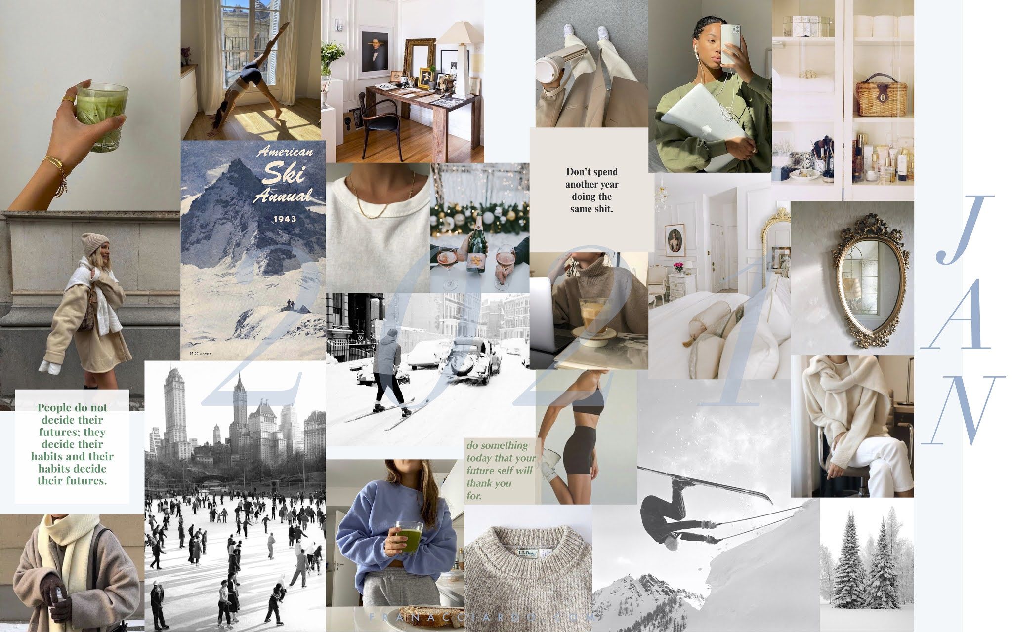 Desktop Moodboard Wallpaper