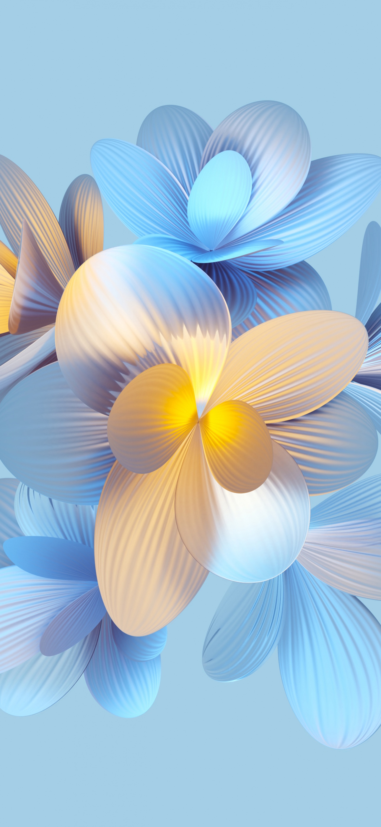 Blue Abstract Flower Wallpapers - Wallpaper Cave