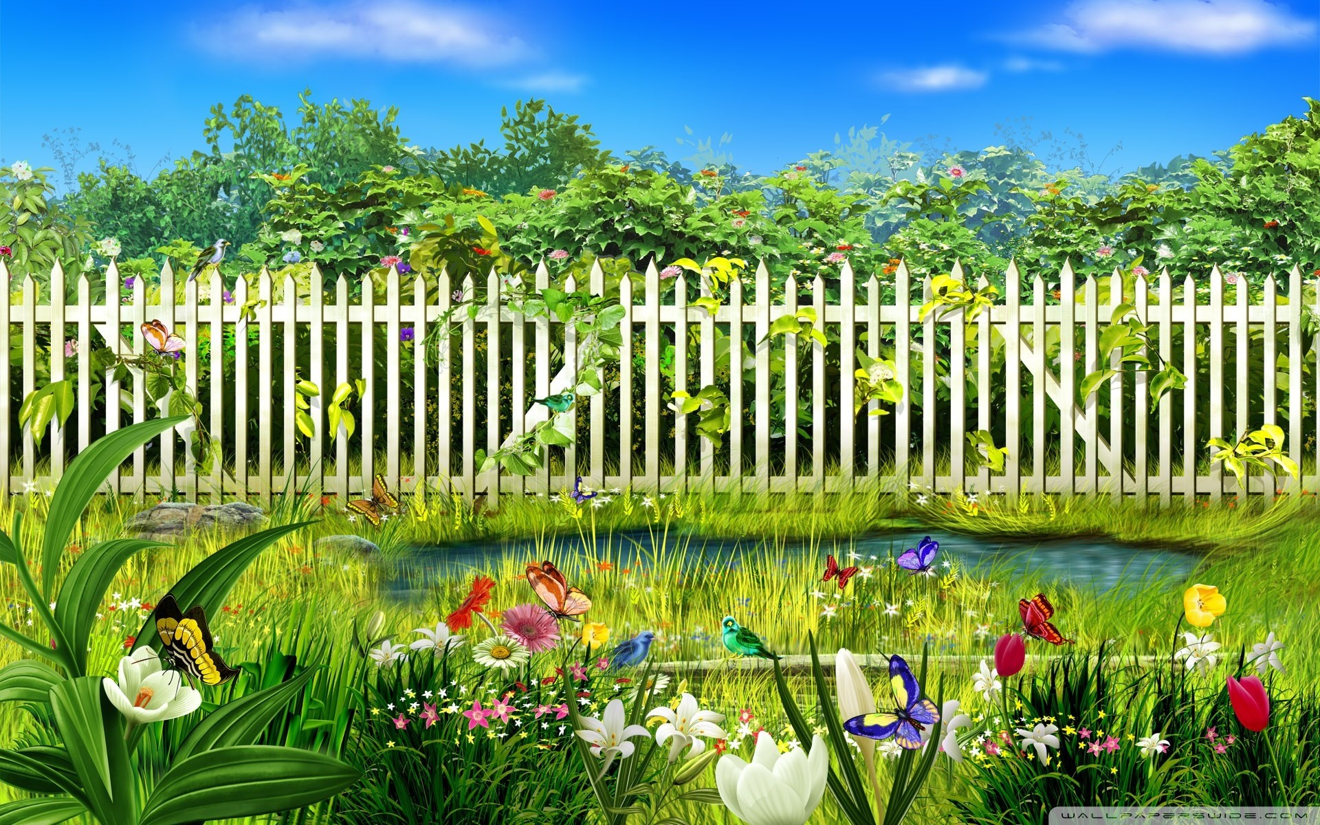 Spring Garden Wallpaper