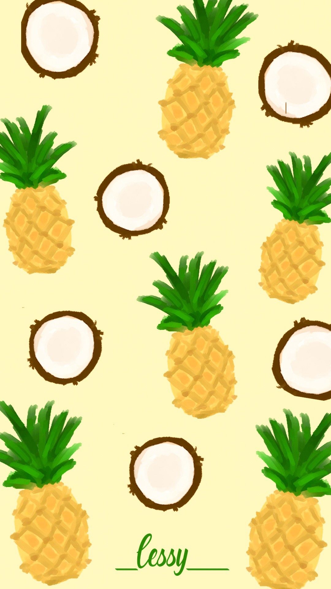 Pineapple And Coconut Wallpapers - Wallpaper Cave