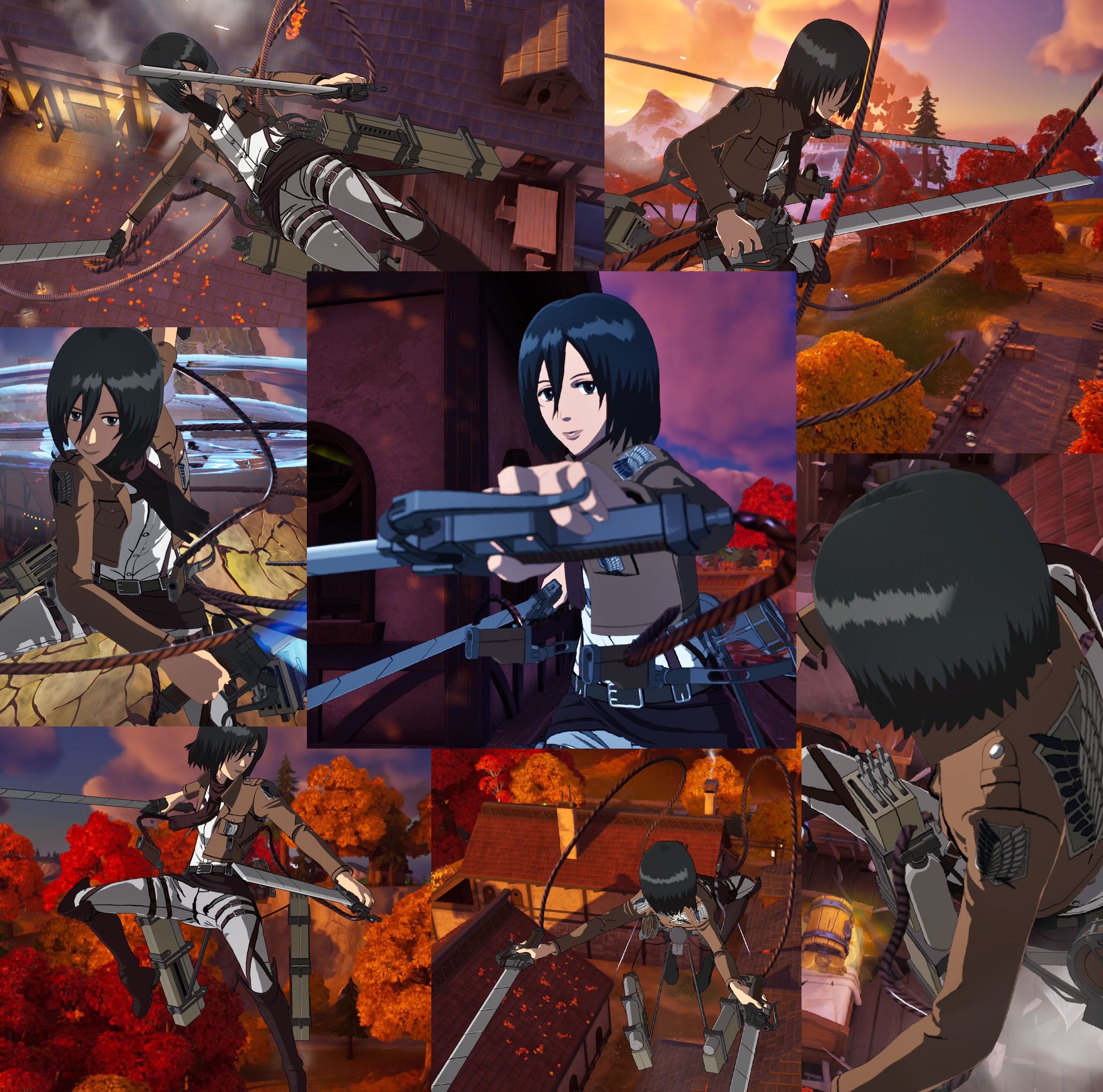 Mikasa Ackermann Fortnite wallpaper
