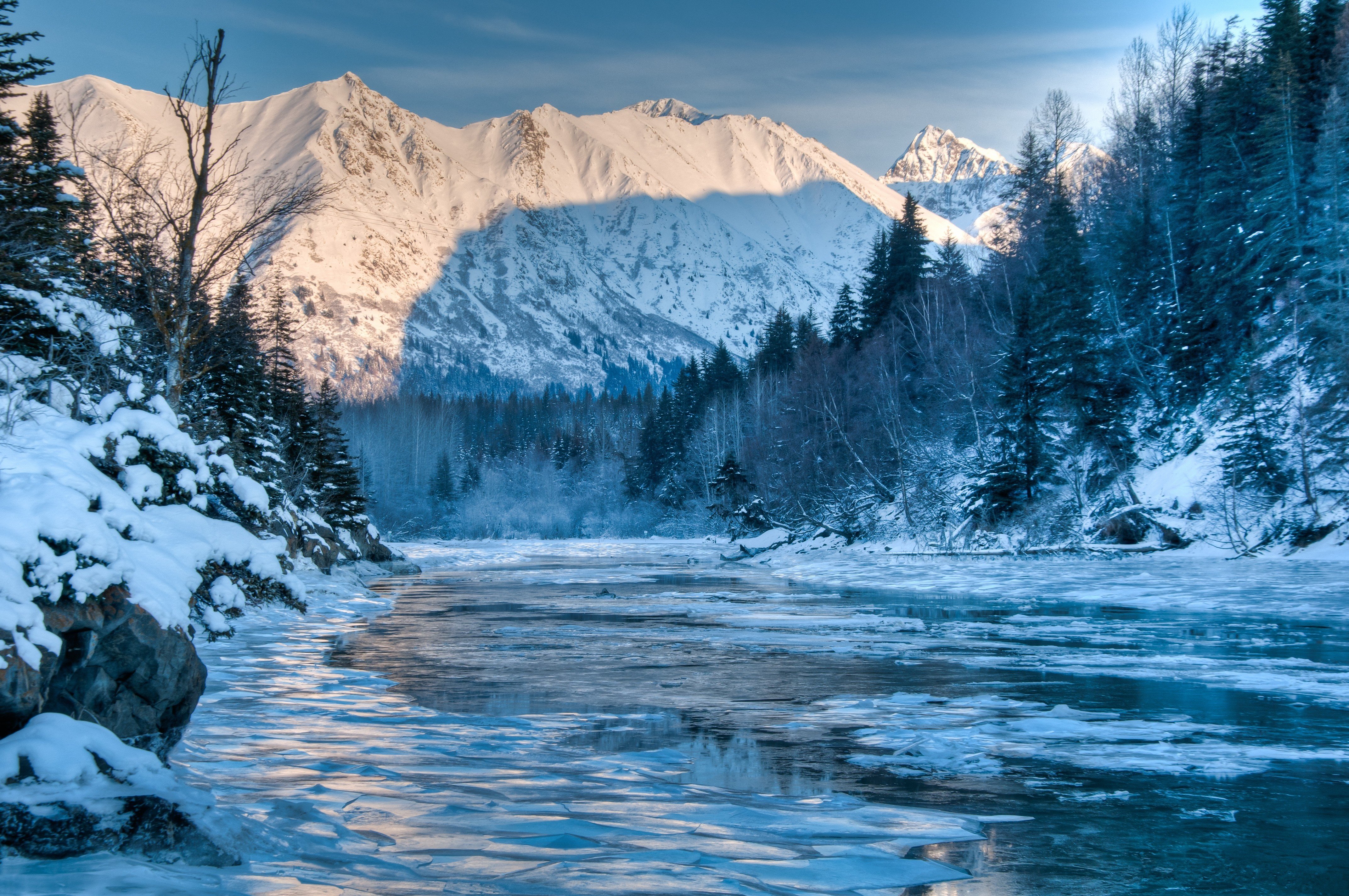 Free download Alaska river winter mountain forest landscape wallpaper 4287x2847 [4287x2847] for your Desktop, Mobile & Tablet. Explore Free Winter Mountain Wallpaper. Free Mountain Wallpaper, Free Mountain Wallpaper, Winter Mountain Wallpaper