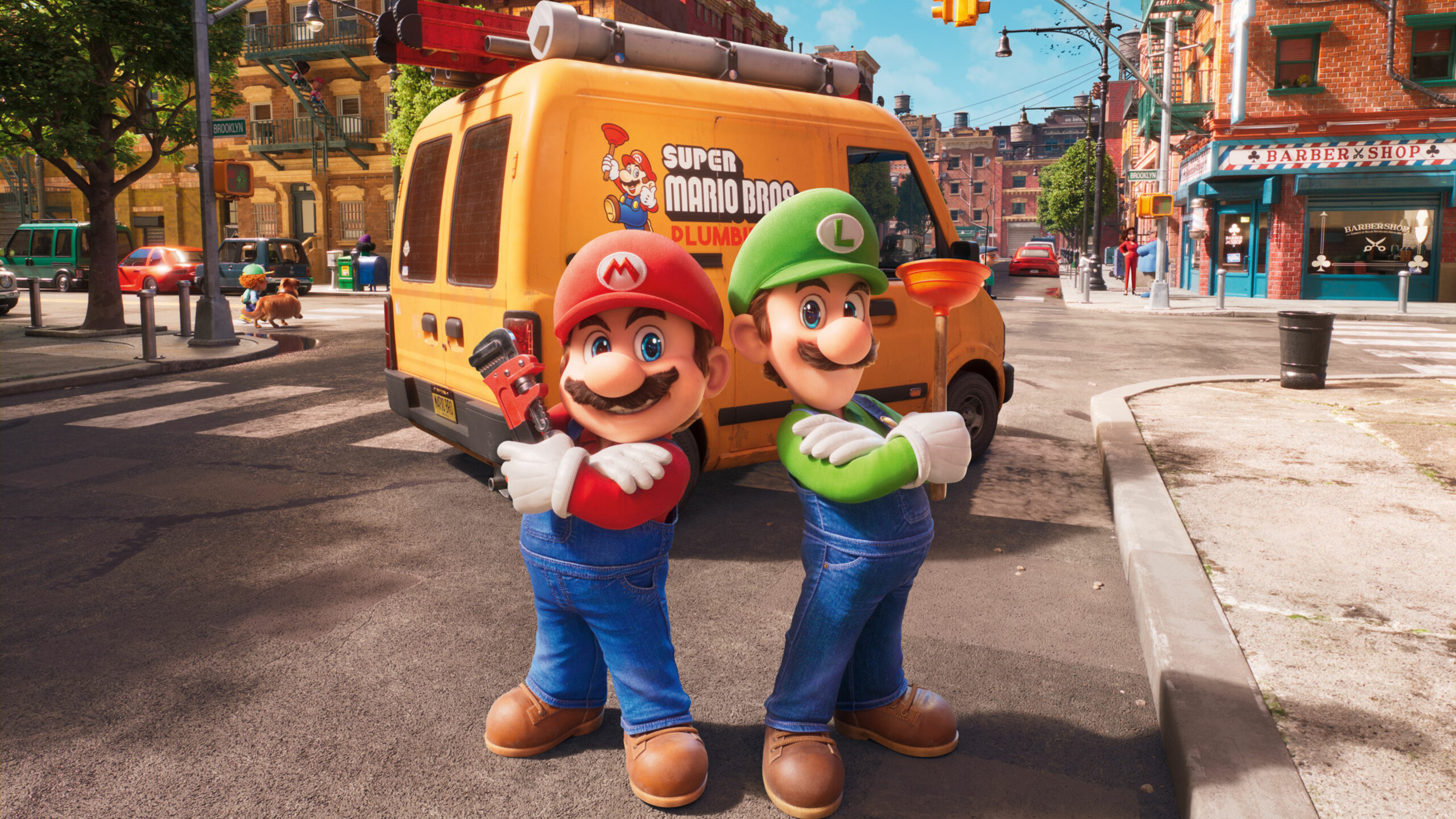 The Super Mario Bros Movie Brothers Van 4K Wallpaper