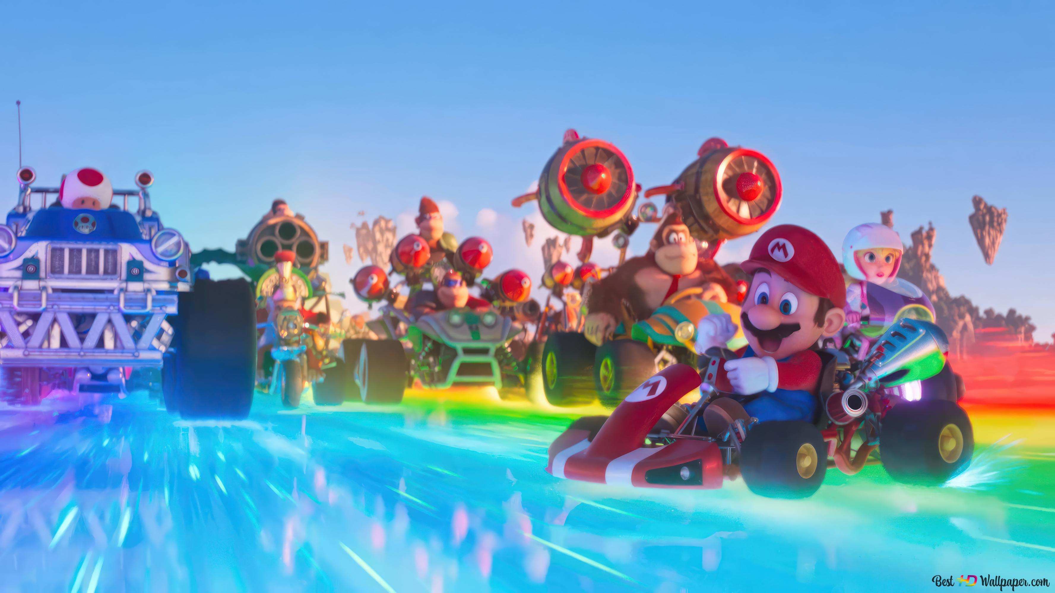 Mario' Kart Racing. Super Mario Bros. (movie) 4K wallpaper download