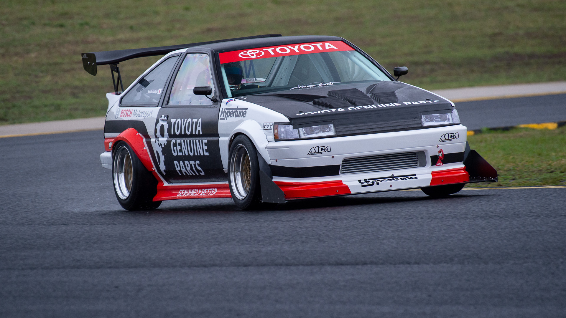 Tsuchiya's AE86 gets first laps on Track. World Time Attack Challenge Sydney