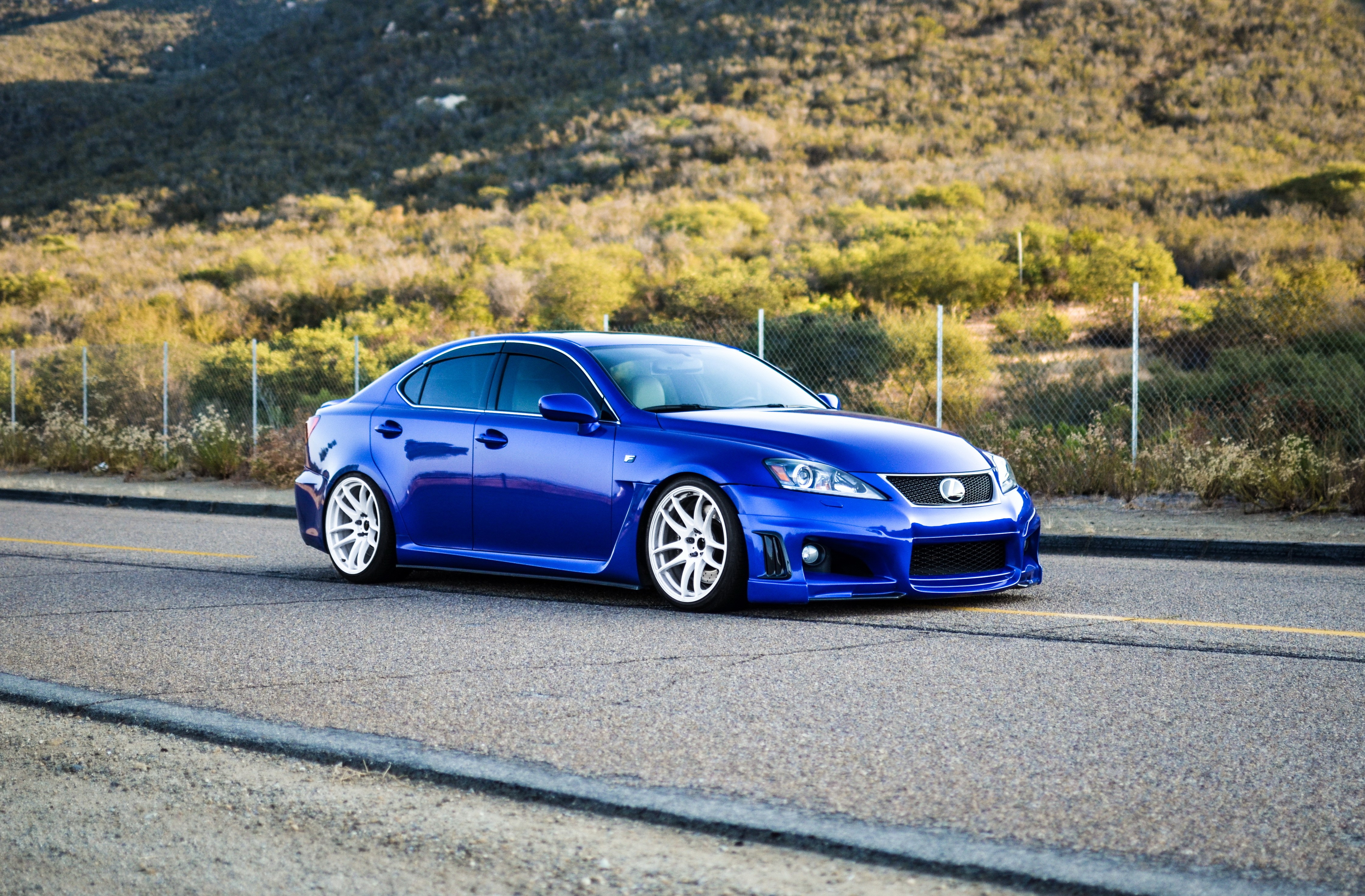 4K, Is F, Lexus, Blue Gallery HD Wallpaper