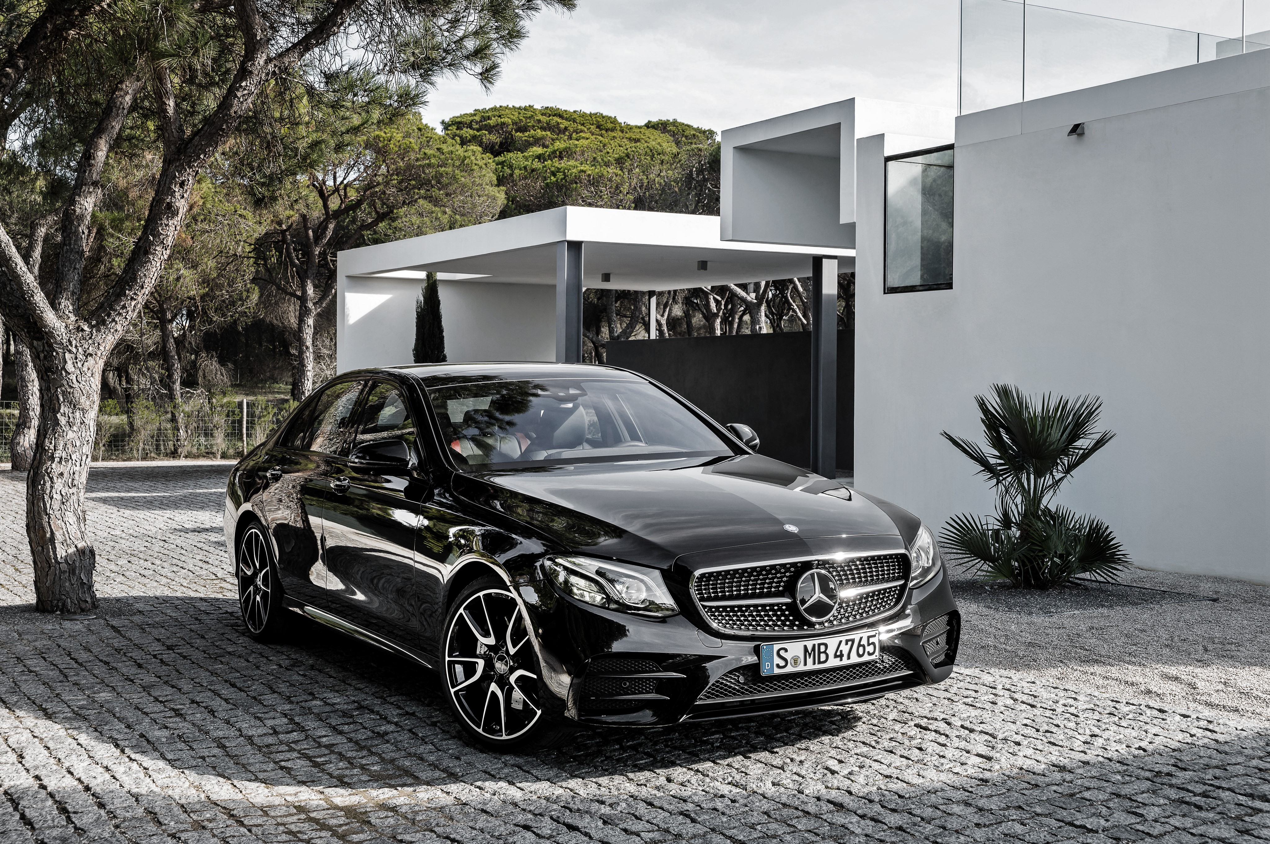 Mercedes-AMG E63, W213, Matte black E63, tuning E-class, front view,  exterior, HD wallpaper