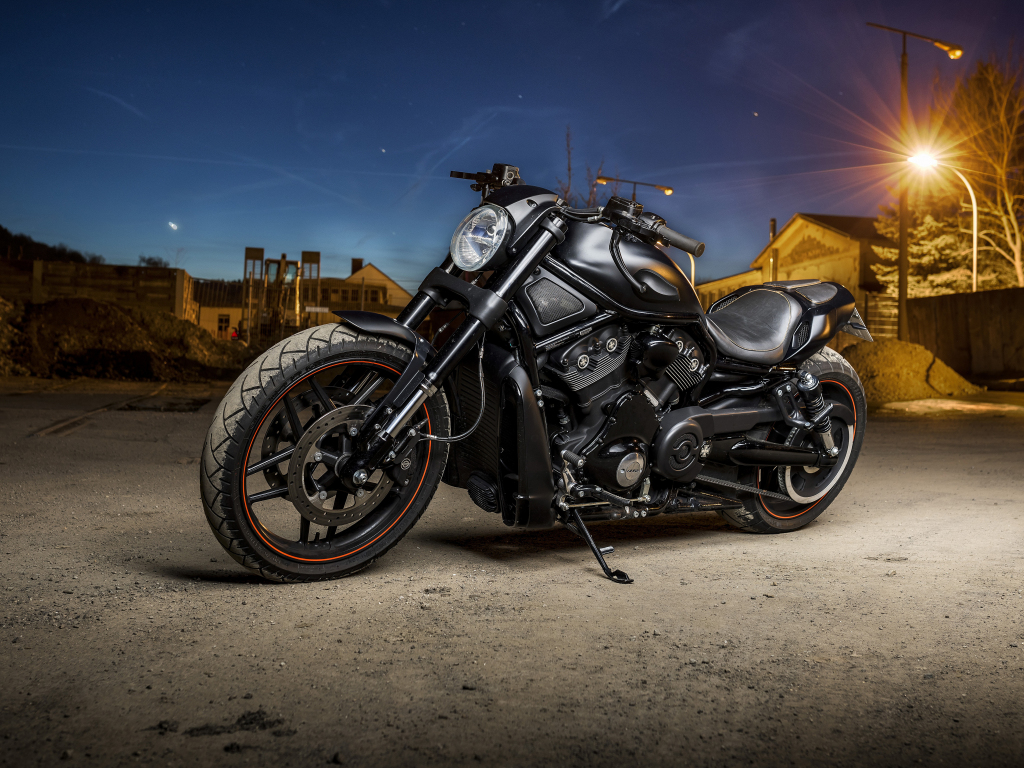 Wallpaper harley davidson, muscle bike, night out desktop wallpaper, HD image, picture, background, fe9c61