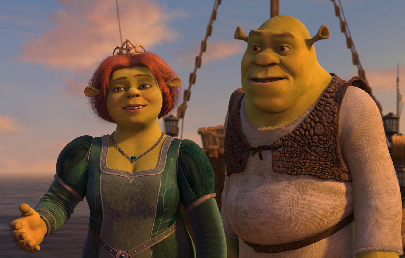 Wallpaper love, Shrek, Shrek, Fiona image for desktop, section фильмы