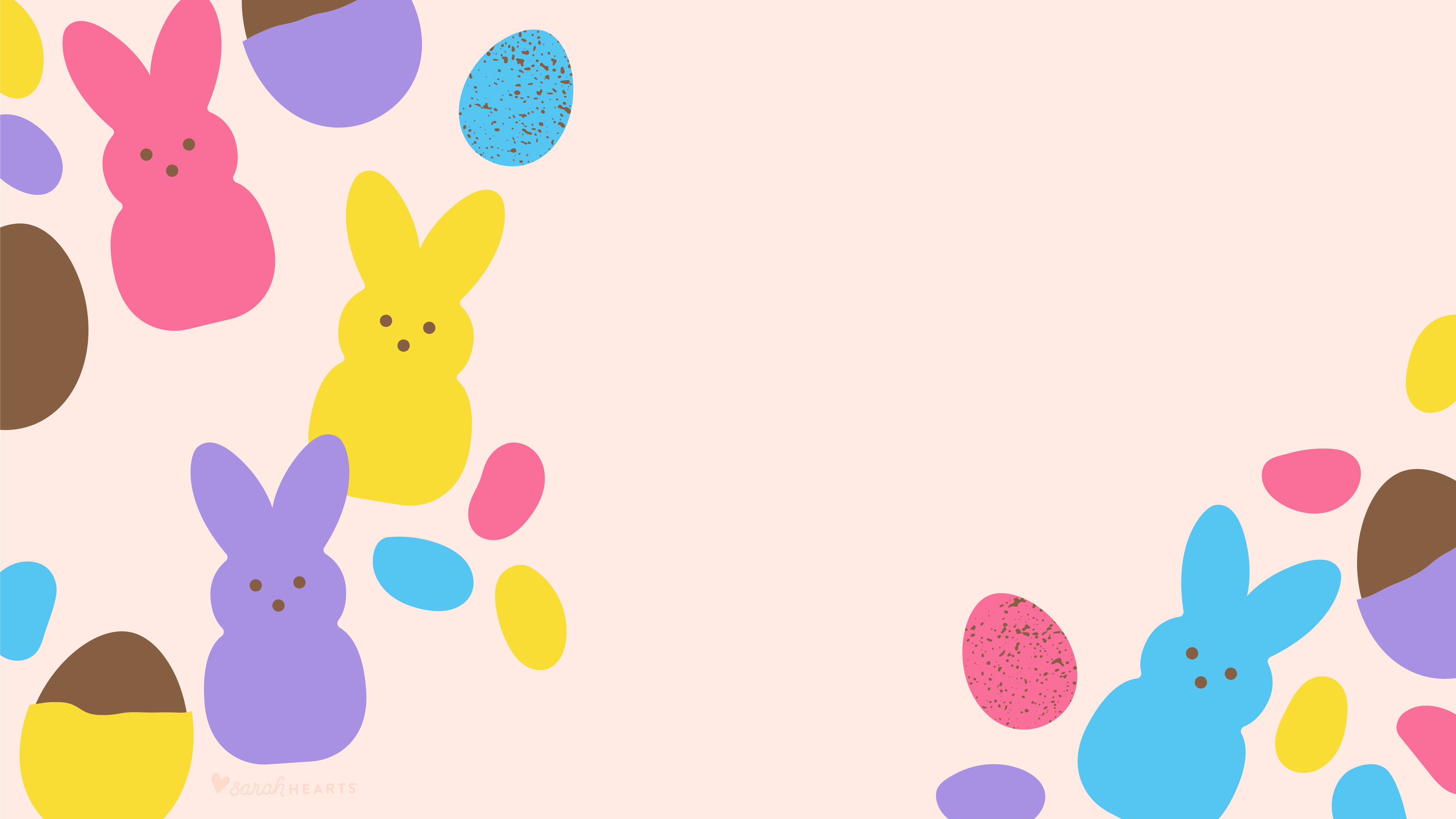 April 2020 Easter Candy Calendar Wallpaper