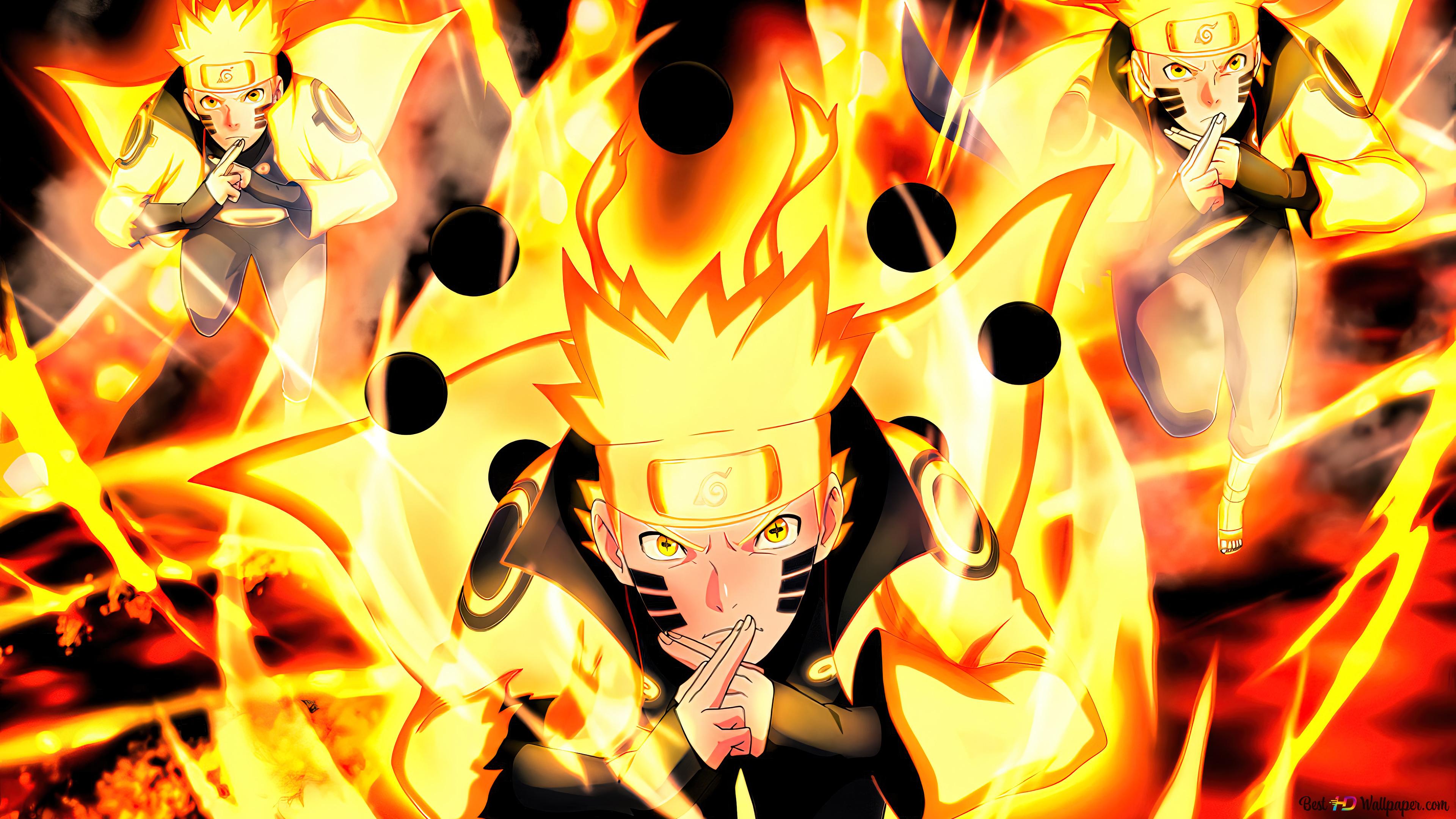 Naruto Shippuden. Naruto Uzumaki Six Paths Sage Mode 4K wallpaper download