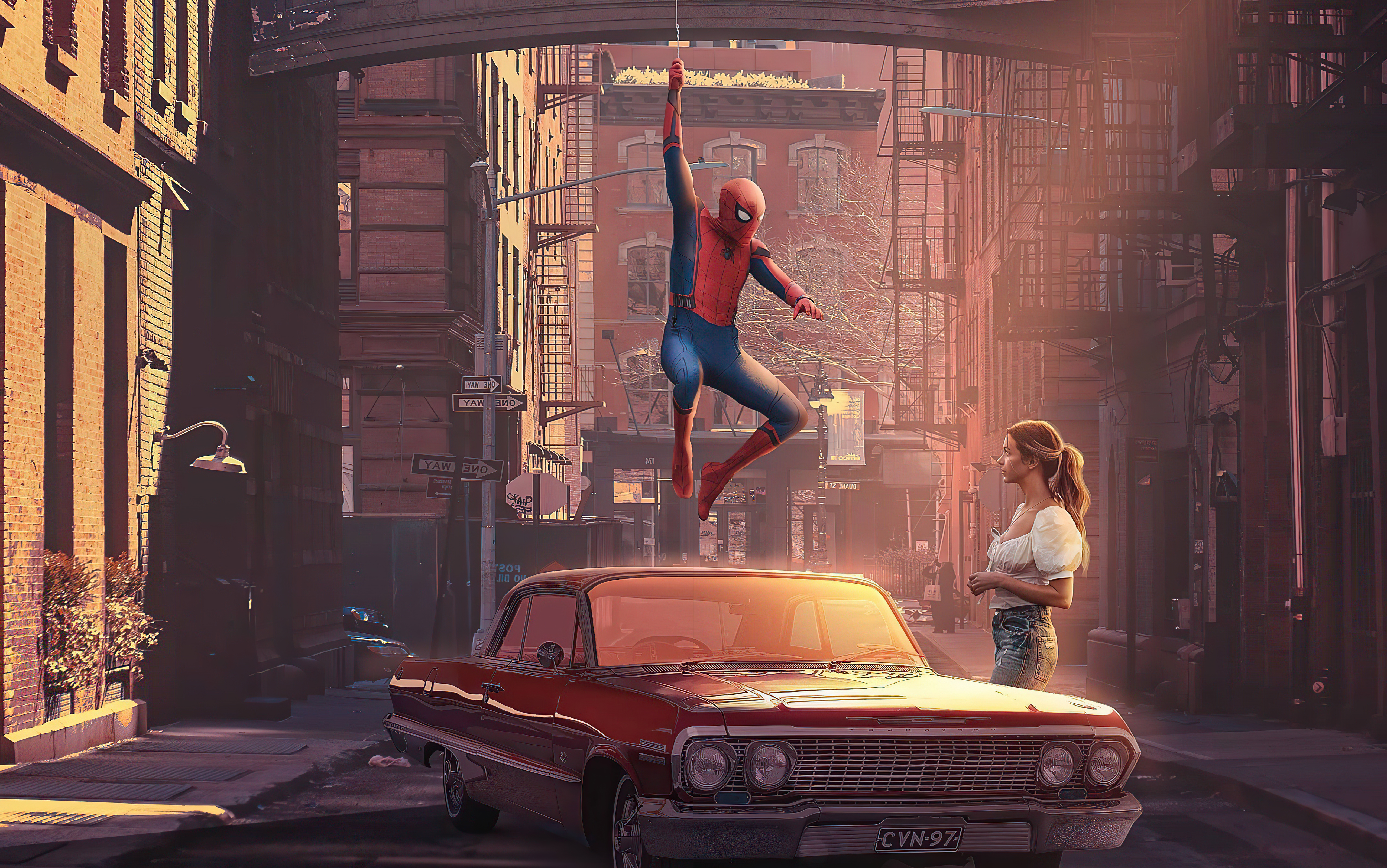 spiderman, mary jane, superheroes, artist, artwork, digital art, hd, 4k, 5k Gallery HD Wallpaper