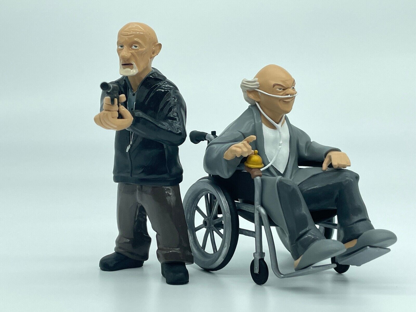 Mike Ehrmantraut and Hector Salamanca Cartoon Style Figure Breaking Bad Models