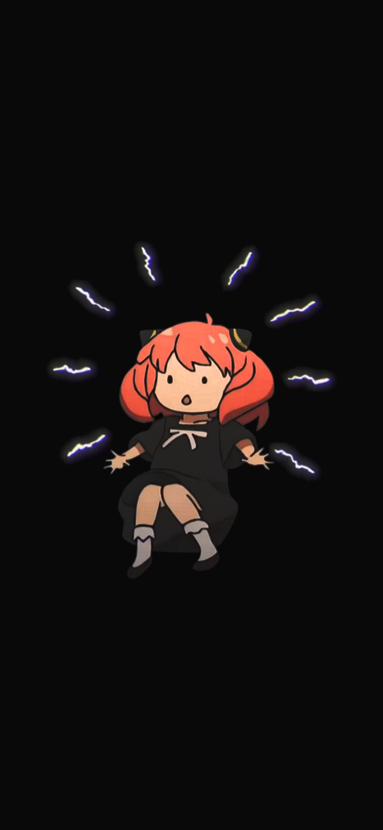 Anya iPhone 10 and newer wallpaper I made with a screenshot from the show's OP