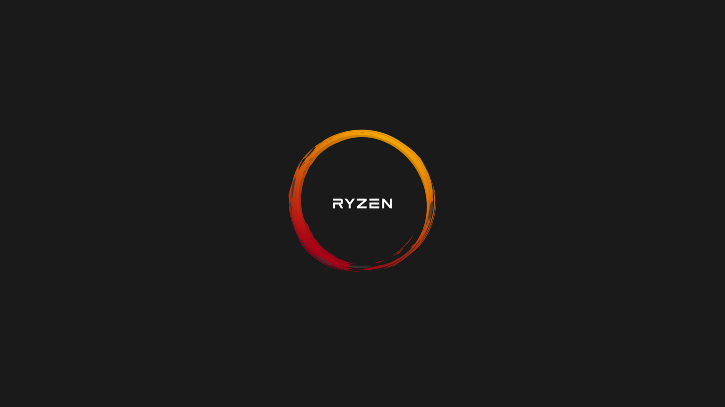Ryzen, AMD, Logo Emblem, Black background Gallery HD Wallpaper