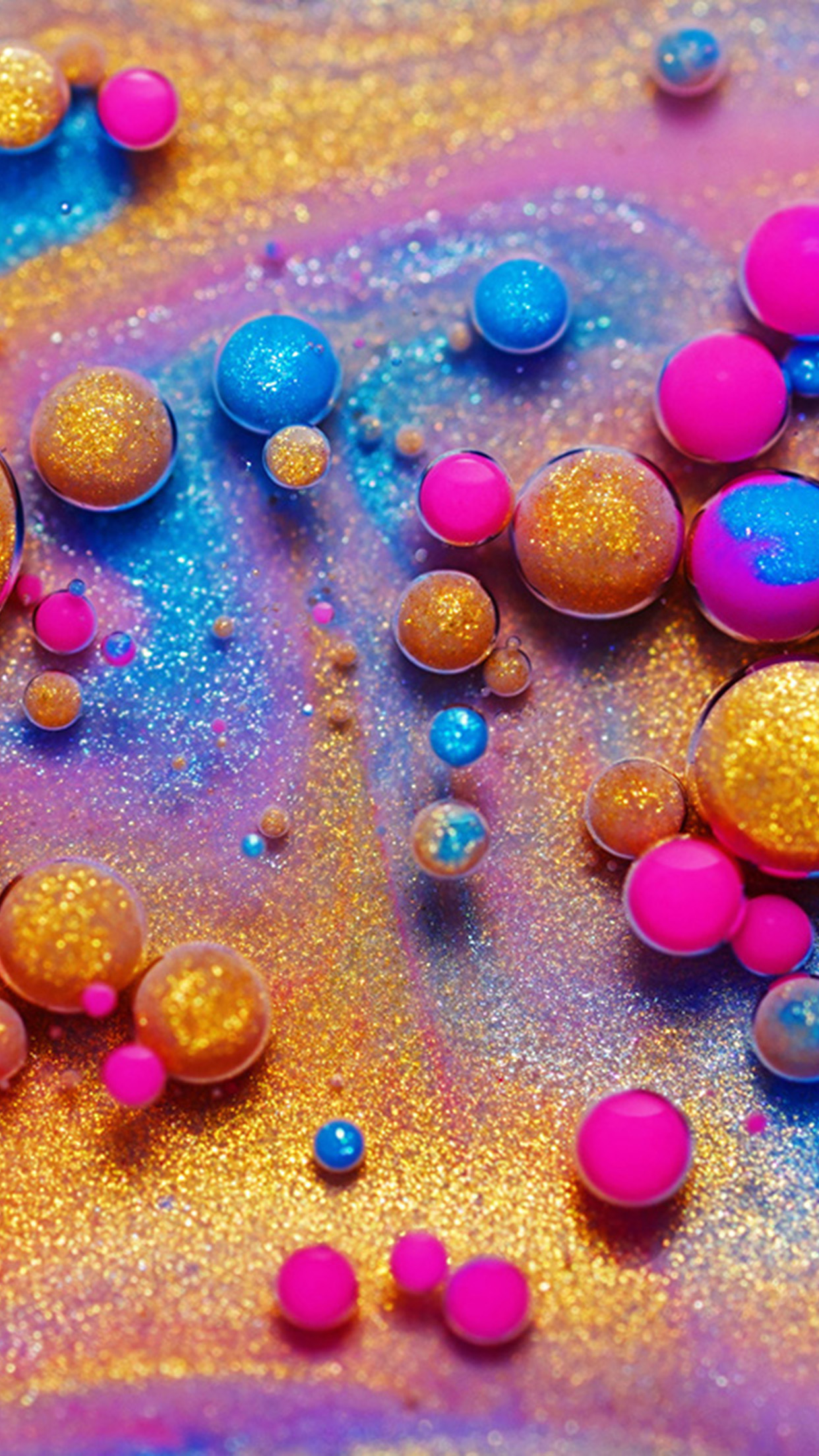 iPhone X wallpaper. pattern background bubbles rainbow