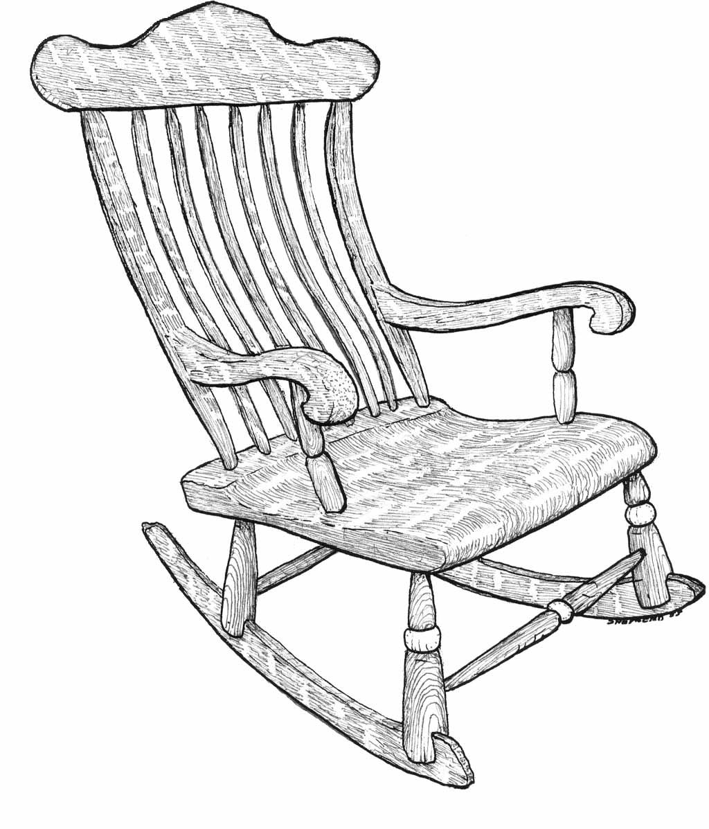 rocking chair drawing