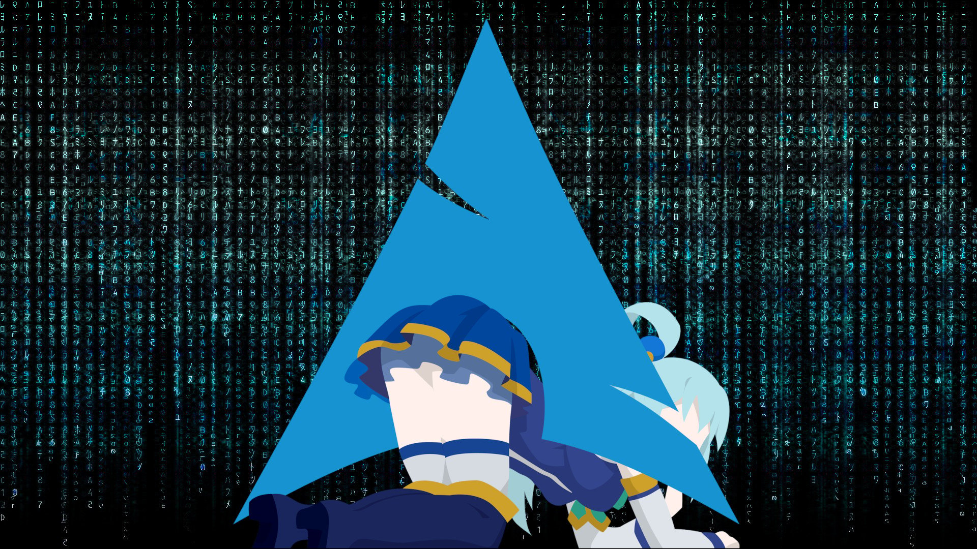 Arch Linux Konosuba Aqua wallpaper